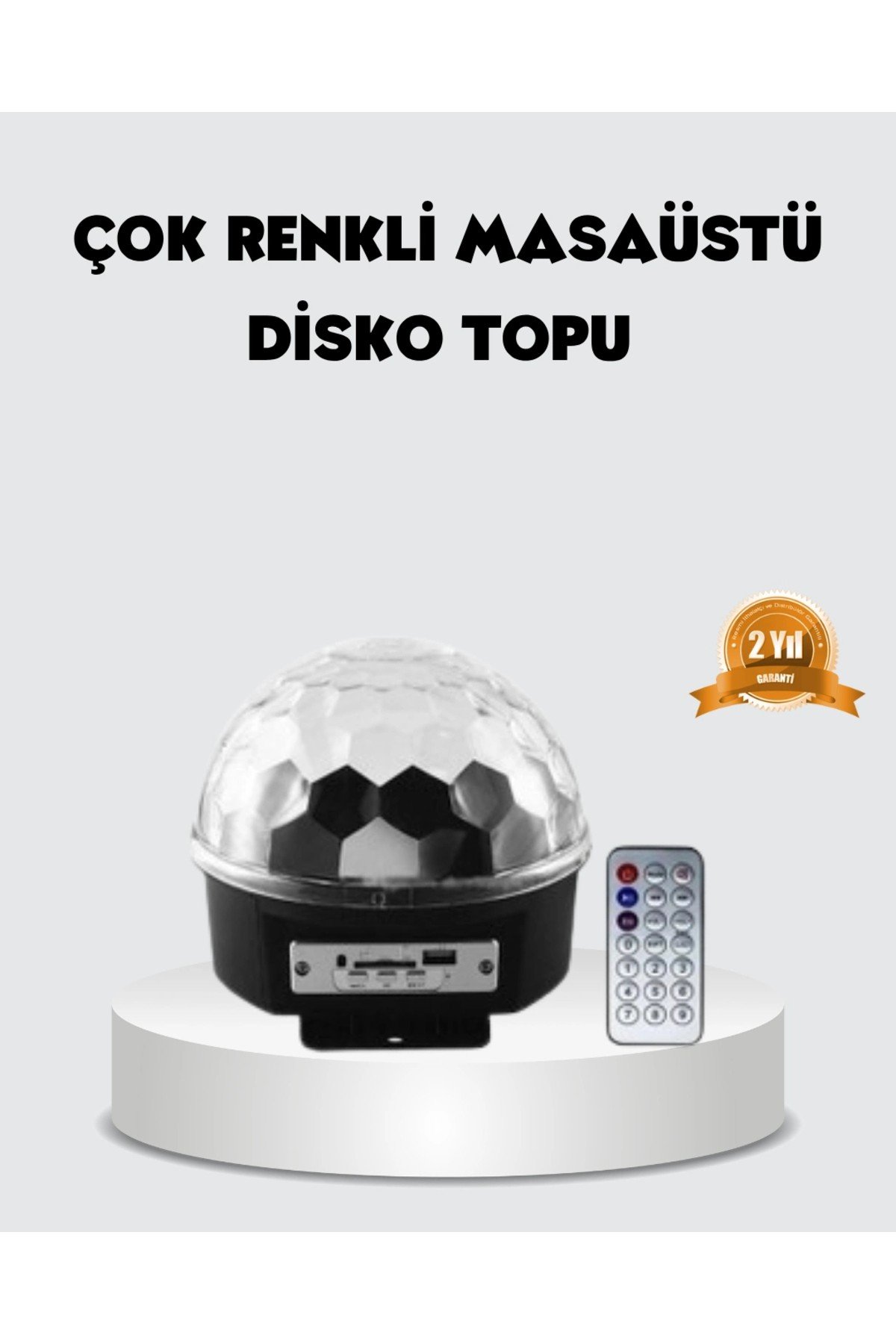 RGB LED Disko Topu Projektör – Ev Partileri, Doğum Günleri ve Eğlence İçin Işık Şovu