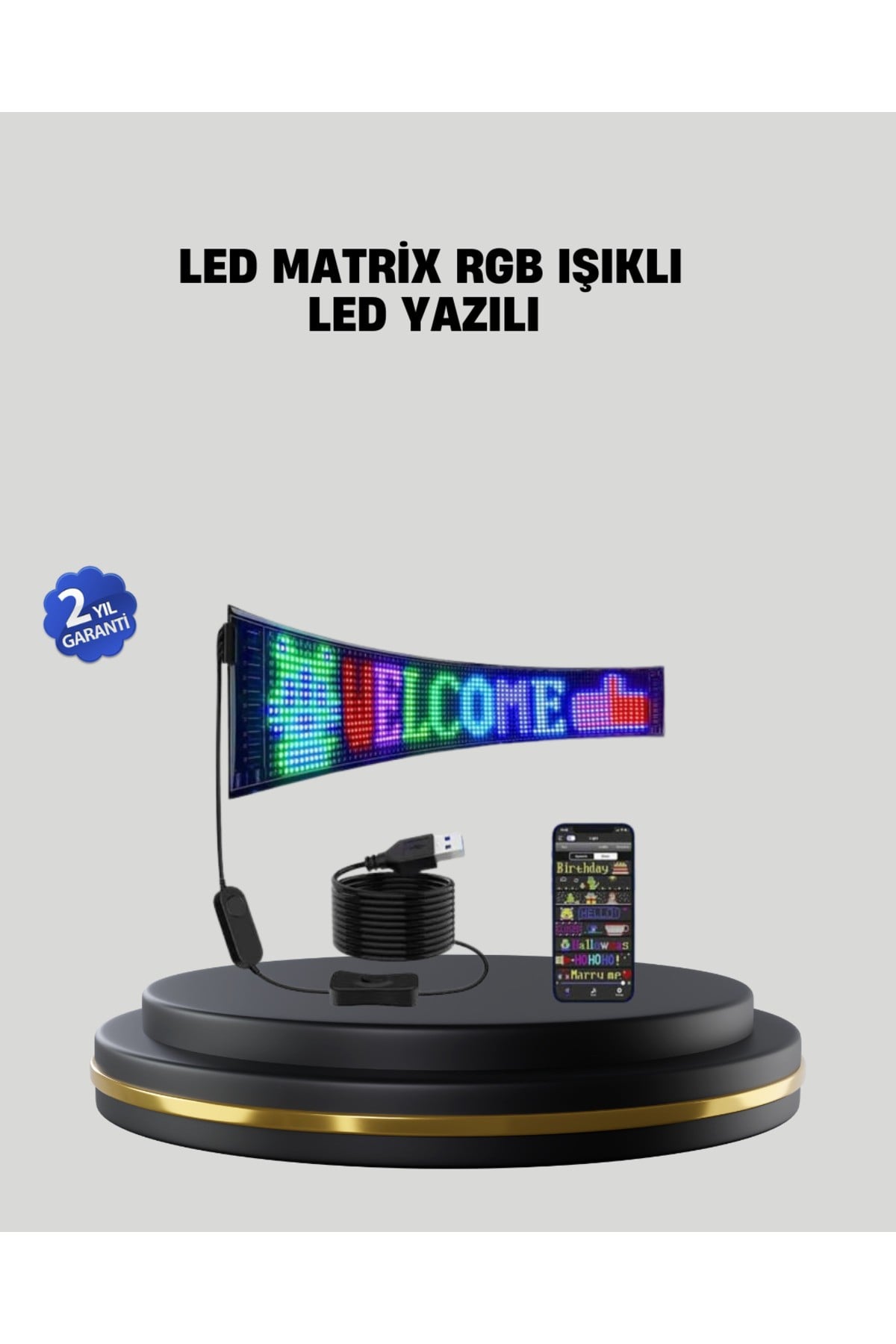 RGB LED Panel Renkli Işık Efektli Dekoratif Aydınlatma