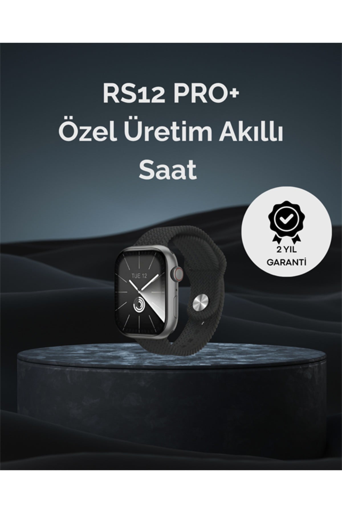 RS12 PRO+ 2025 Serisi Uzun Şarj Süreli Garantili Full Ekranlı Özel Üretim Akıllı Saat – 2GB