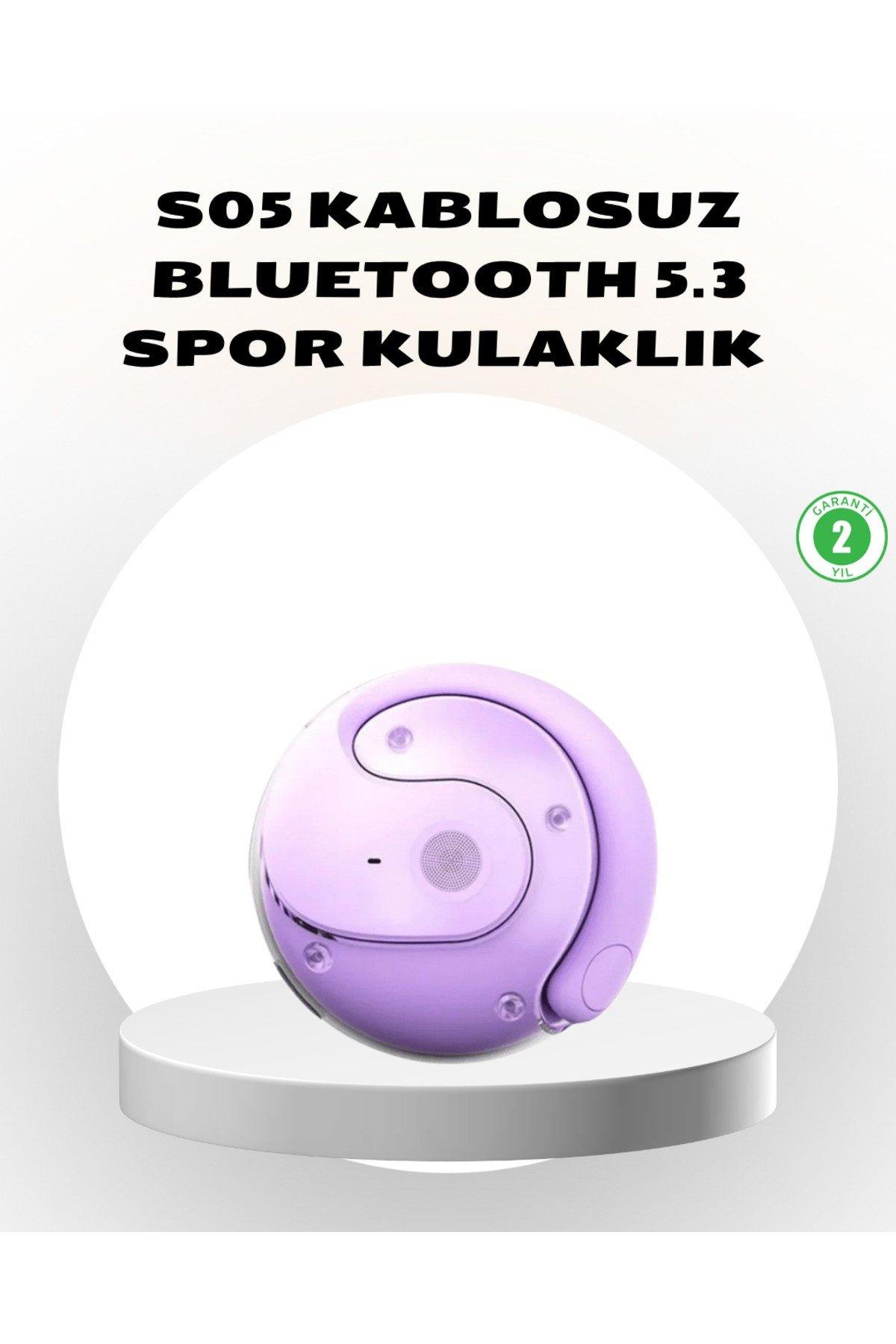 S05 Kablosuz Kulaklık Bluetooth 5.3 IPX4 Su Geçirmez Stereo Ses Otomatik Bağlantı