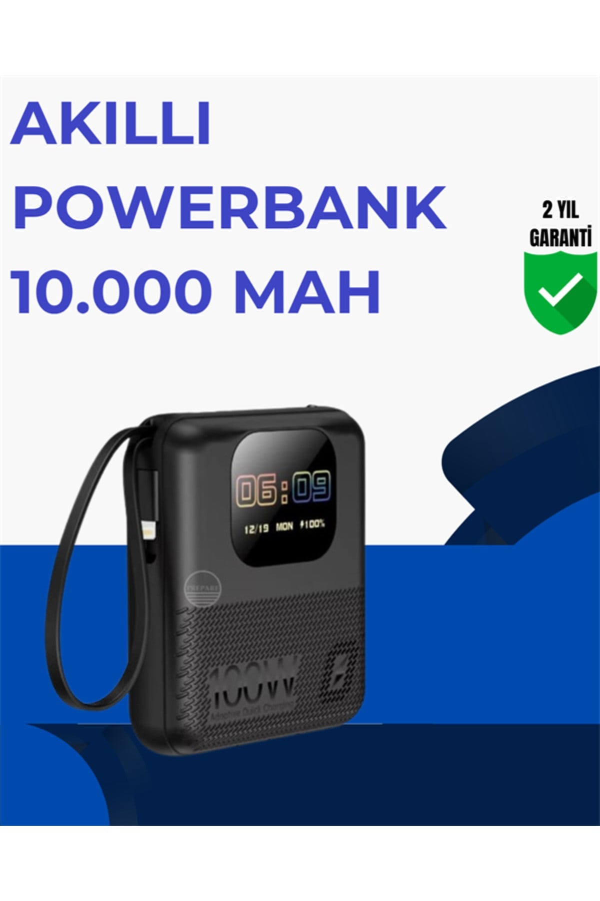 Şarj Cihazı, Saat ve Hoparlör Özellikli Akıllı Cihaz 10.000 mAh