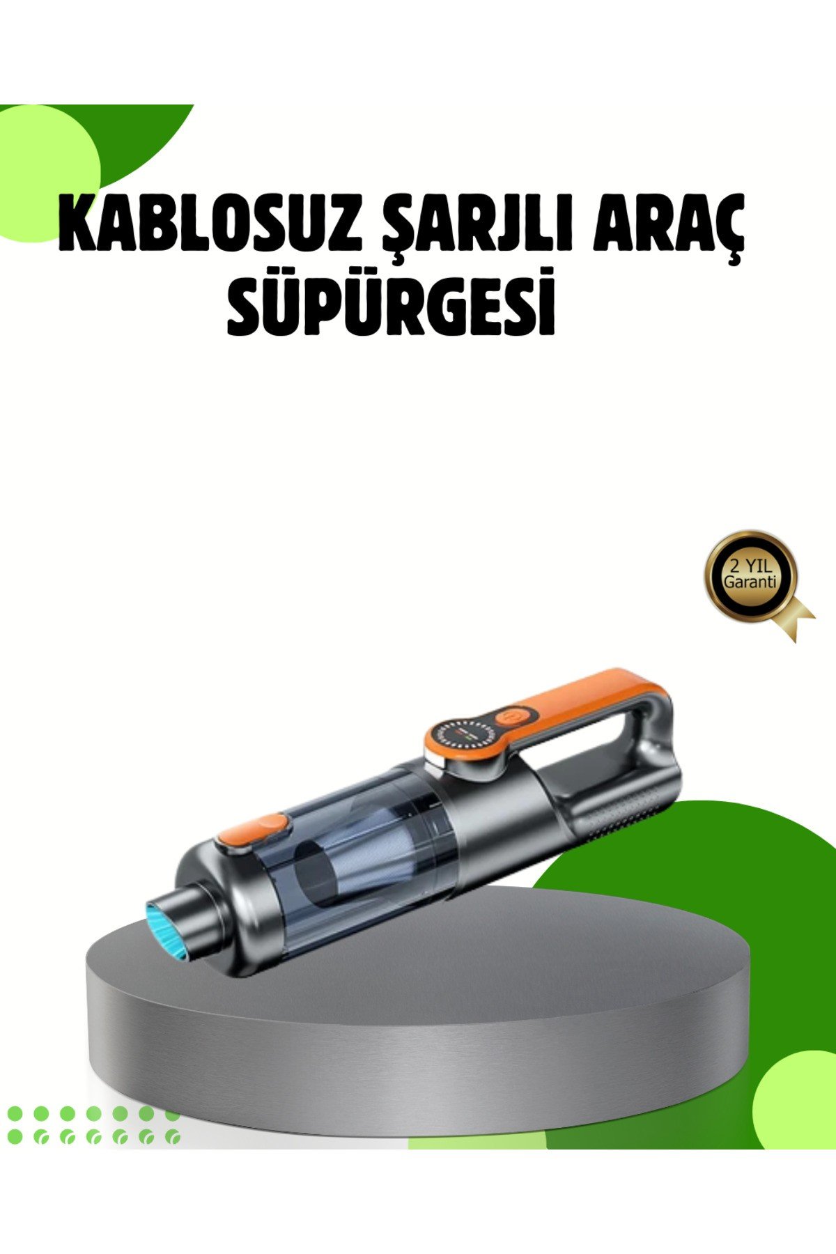 Şarjlı Kablosuz El Süpürgesi Yüksek Emiş Güçlü ve Çok Başlıklı