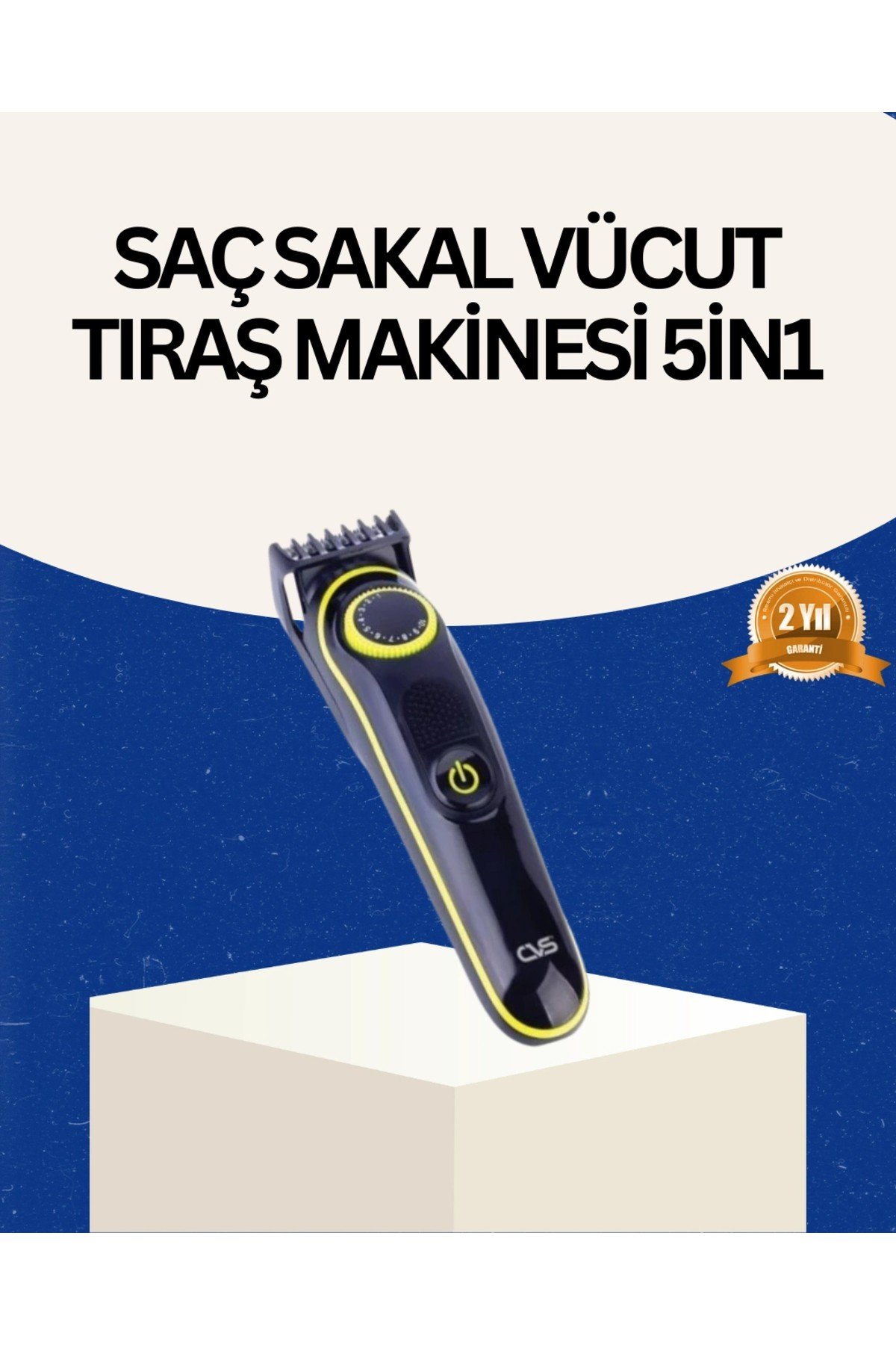 Şarjlı Sessiz Çalışan Saç ve Sakal Şekillendirici Profesyonel Erkek Tıraş Makinesi