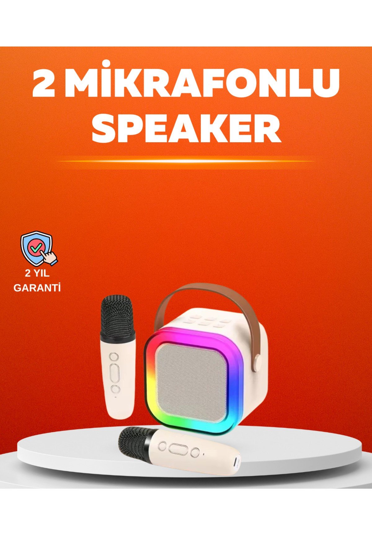Ses Efektli Mikrofonlu Kablosuz Karaoke Sistemi