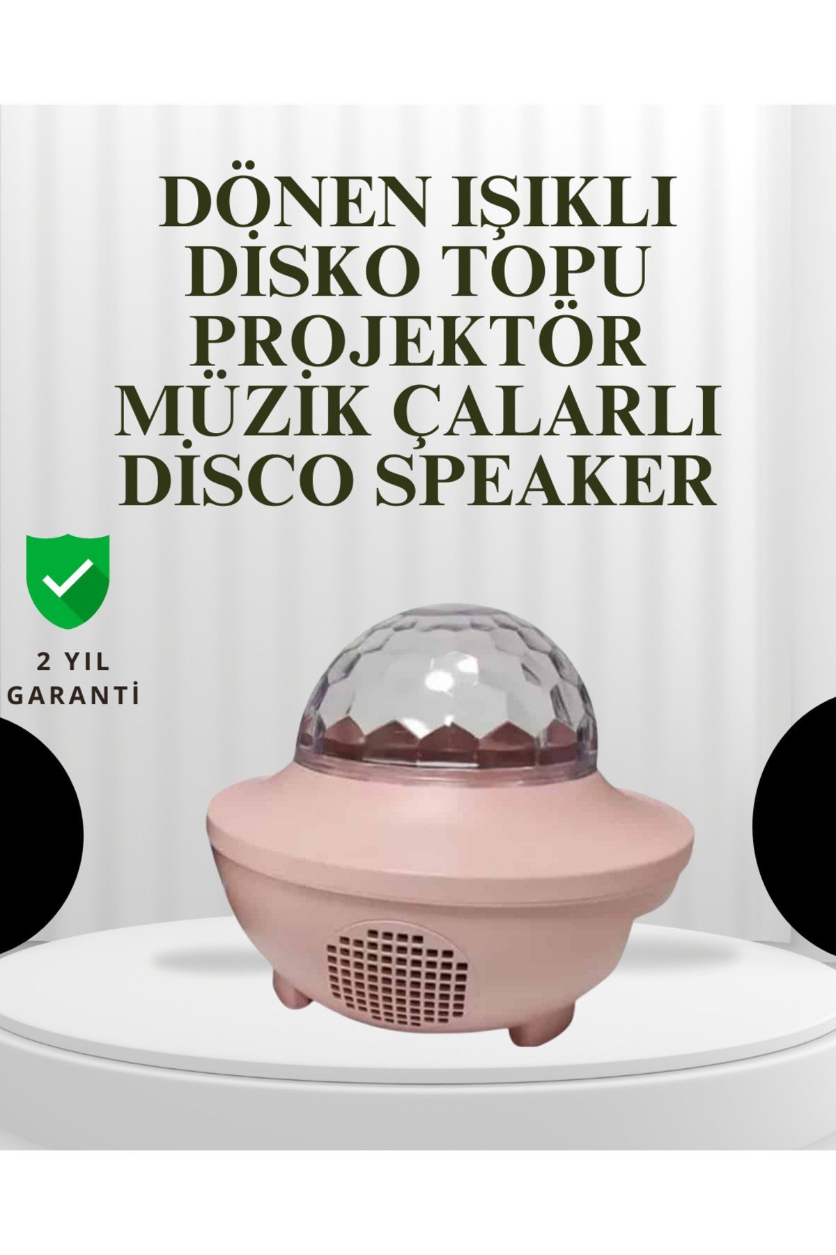 Sesle Etkileşimli Yıldız Projektörlü Gece Lambası – Bluetooth Hoparlörlü, USB Girişli, D�