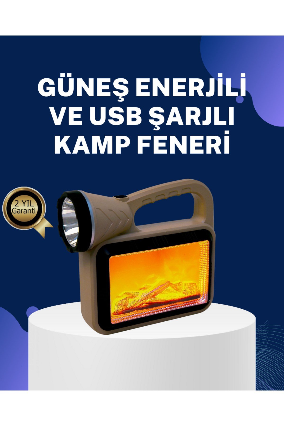 Solar Alev Lambası – Kamp, Bahçe ve Dış Mekan İçin