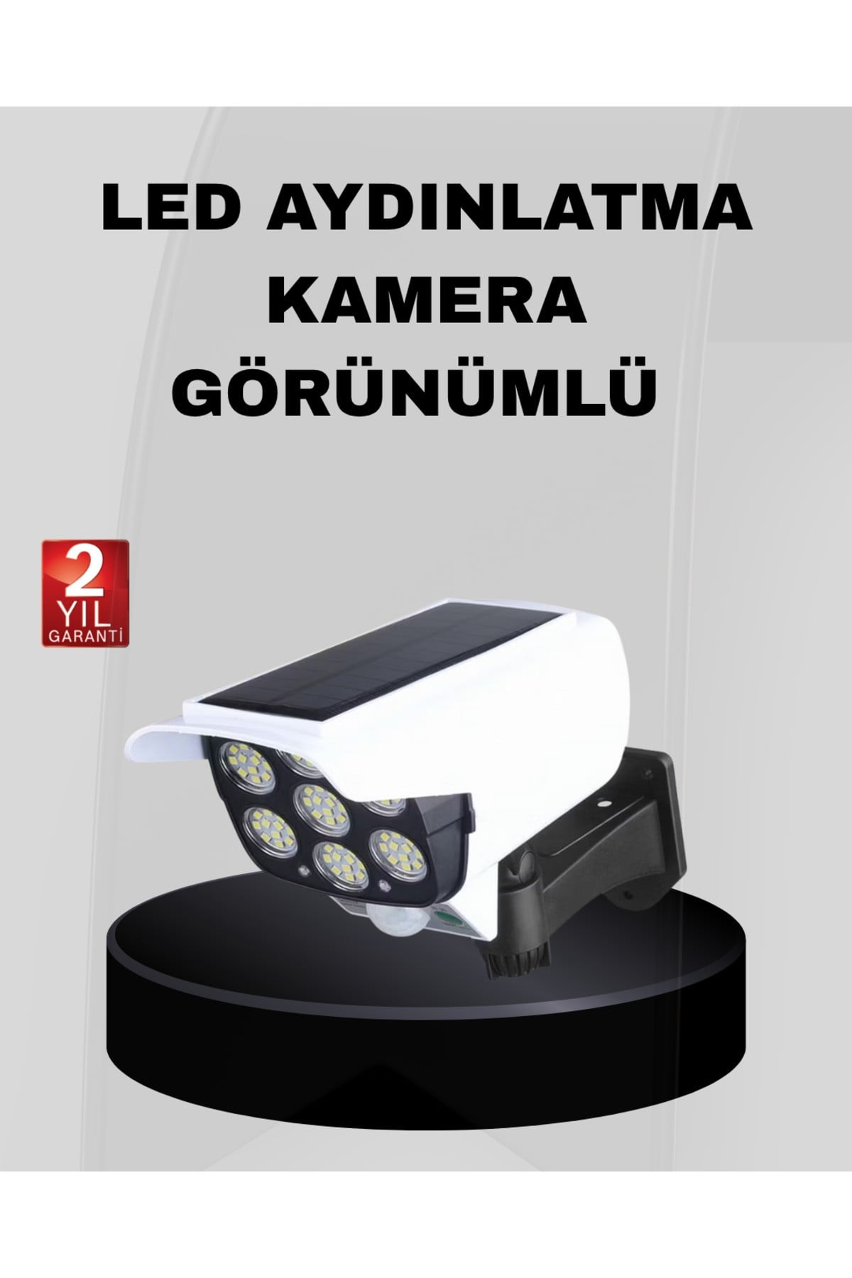 Solar Bahçe Aydınlatması Su Geçirmez IP66 PIR Sensörlü Uzun Çalışma Süreli