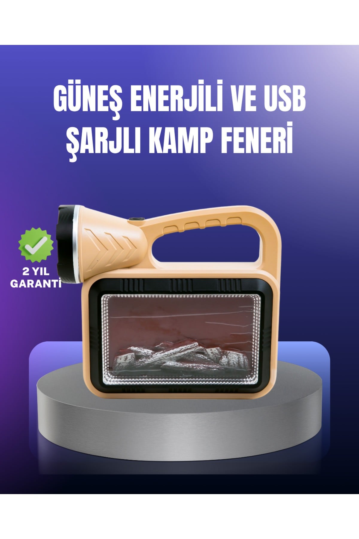 Solar Enerjili Alev Lambası – El Feneri ve Dekoratif Işık