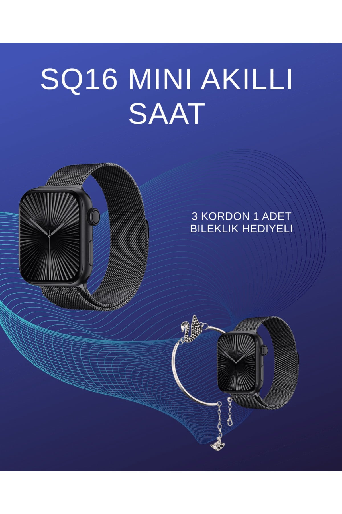 SQ-16 Mini Series 10 Akıllı Saat | Spor Modları, Bildirim ve Müzik Kontrolü