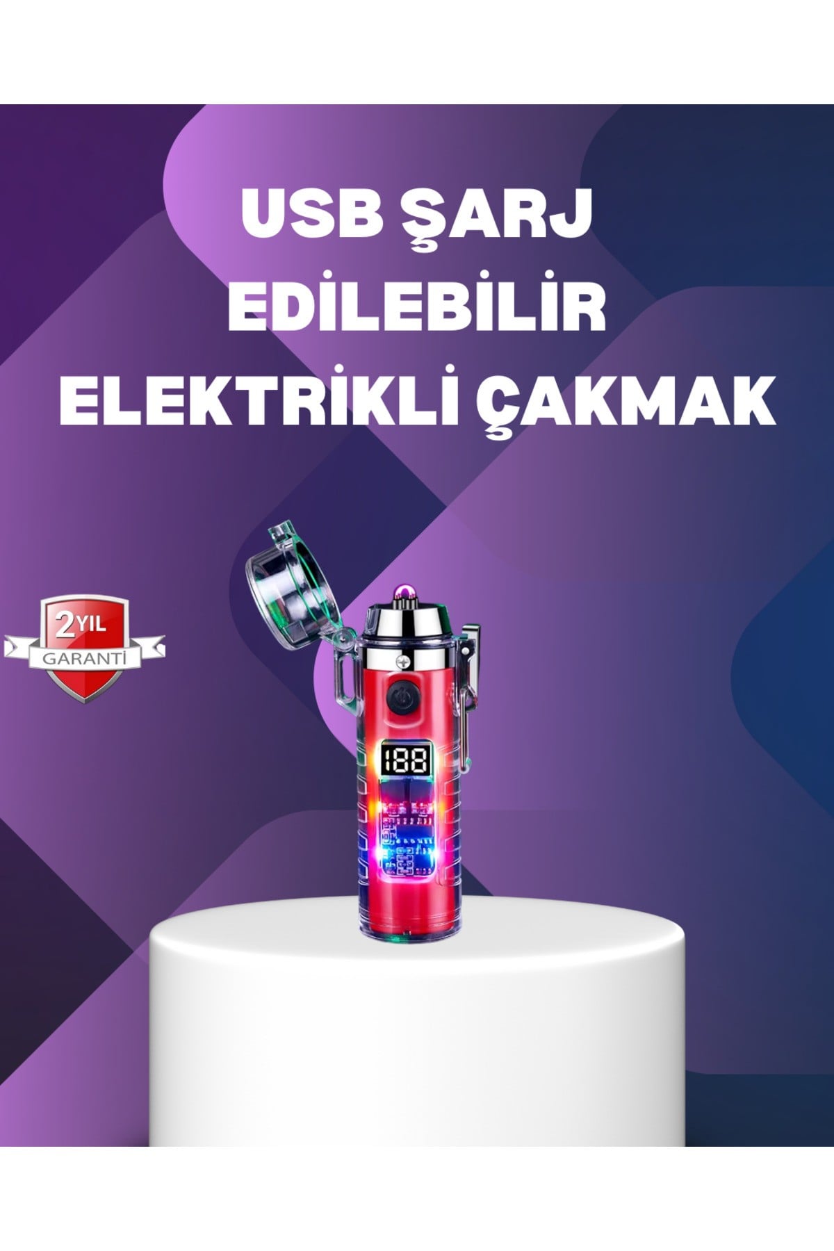 Su Geçirmez Rüzgar Geçirmez Elektronik Ark Çakmak