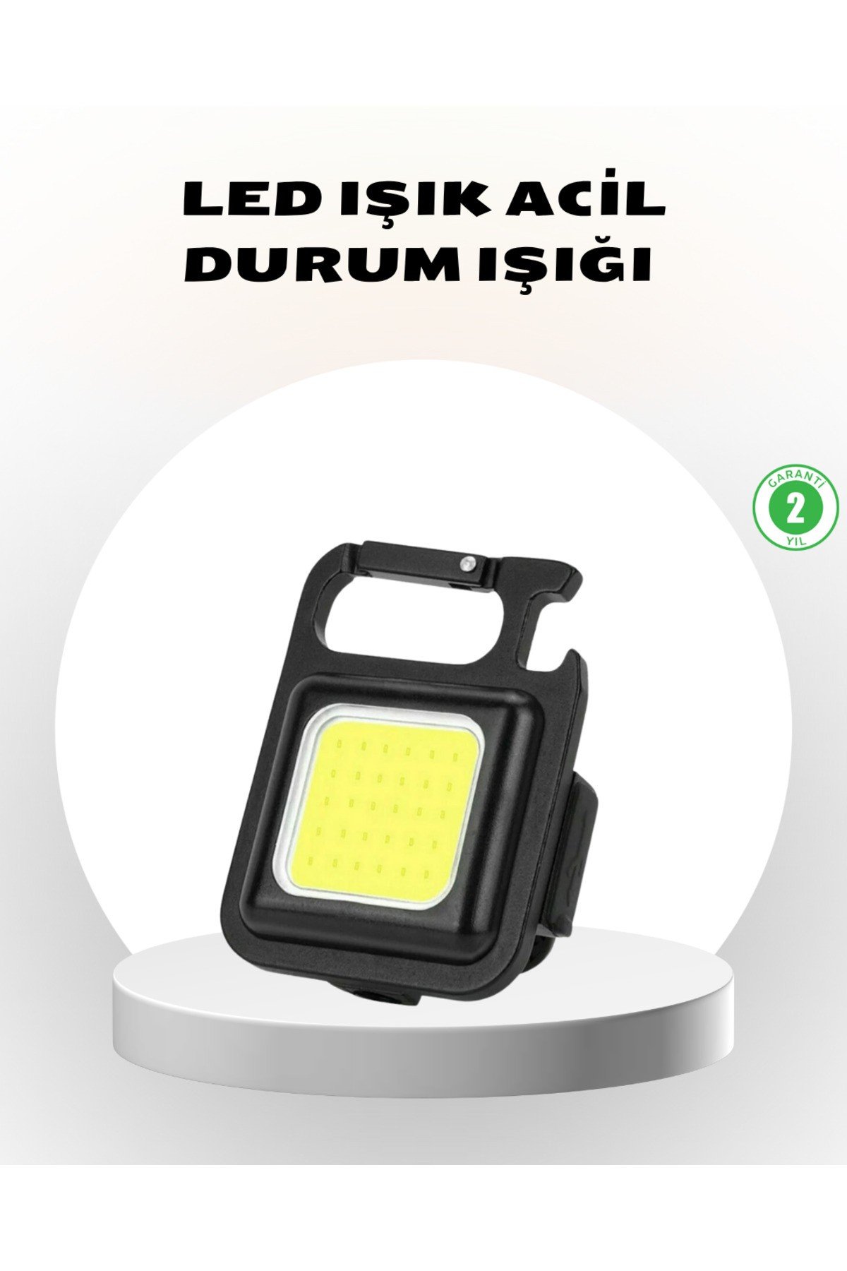 Süper Parlak 800 Lümen LED Fener – USB Şarjlı, 3 Işık Modlu, Mini Taşınabilir ve Anahtarl�