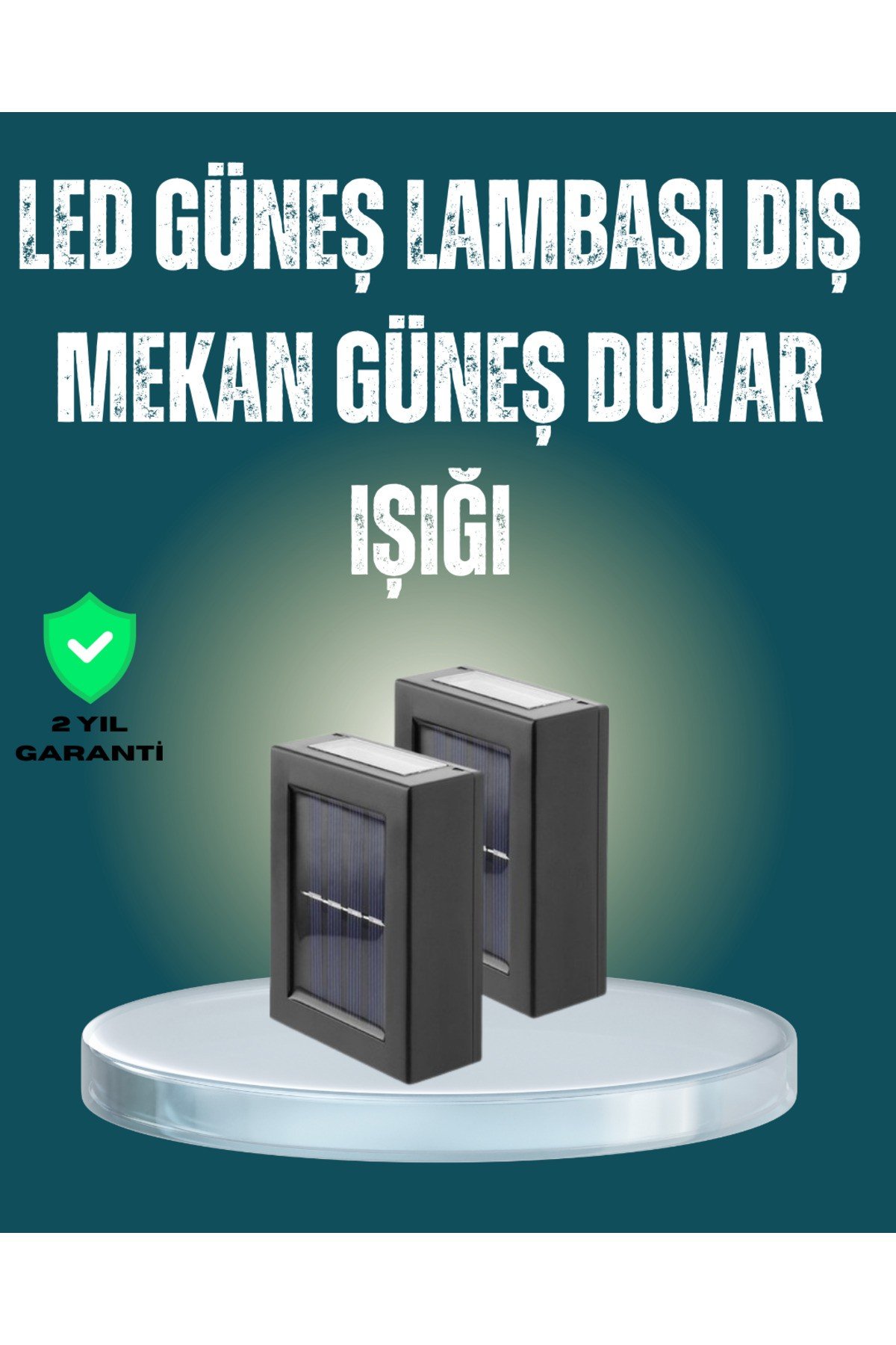 Suya Dayanıklı Güneş Enerjili Bahçe Lambası