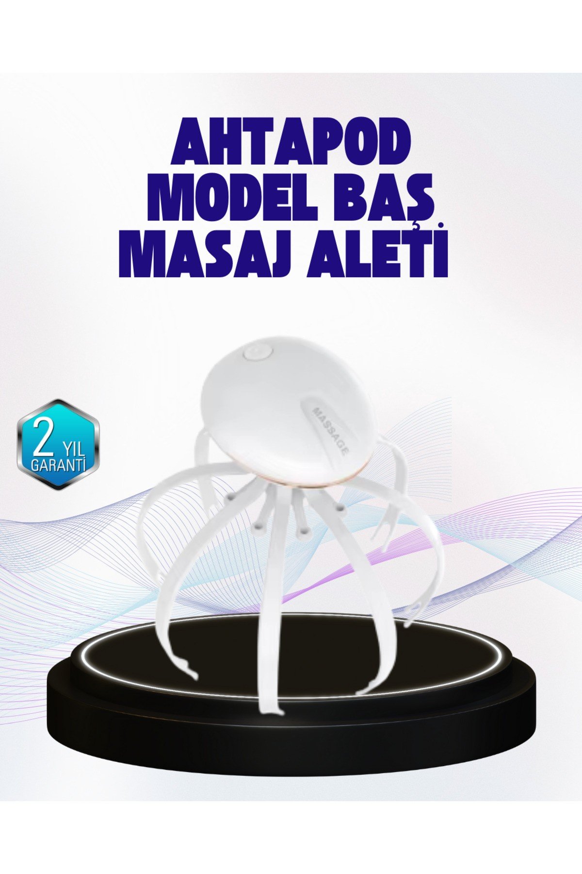 Taşınabilir Elektrikli Kafa Masaj Cihazı Sessiz Motor ve Ergonomik Tasarım