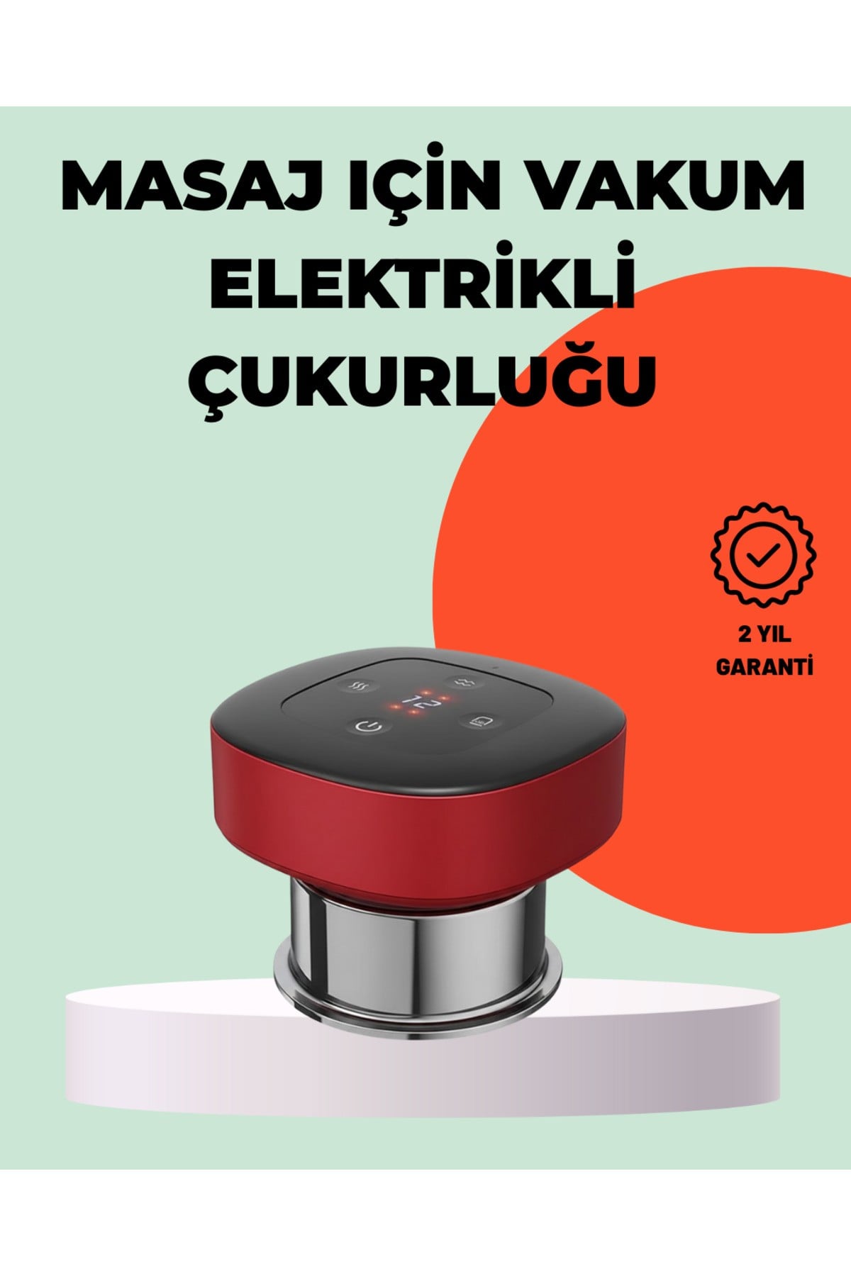 Taşınabilir Elektrikli Kupa Terapisi Masaj Cihazı Boyun Sırt Bacak