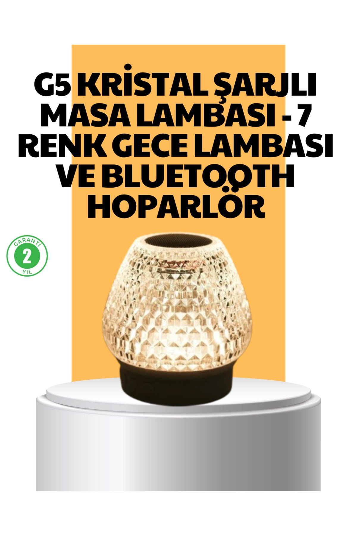 Taşınabilir Işıklı Yüksek Ses Kaliteli Bluetooth Hoparlör