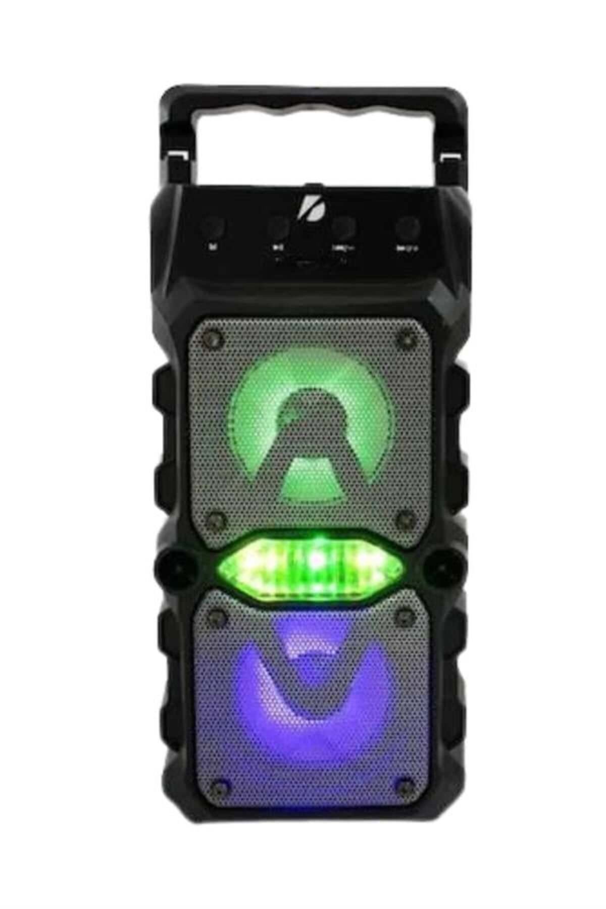 Taşınabilir Kablosuz Bluetooth Hoparlör Uzun Pil Ömrü Led Işıklı