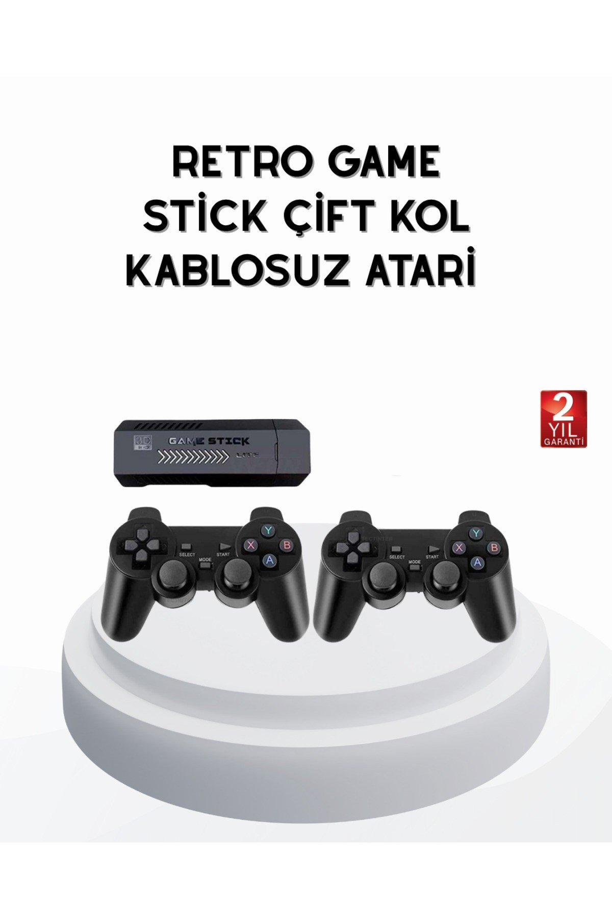 Taşınabilir Kablosuz Oyun Konsolu 2.4G TV Destekli Kompakt Gövde