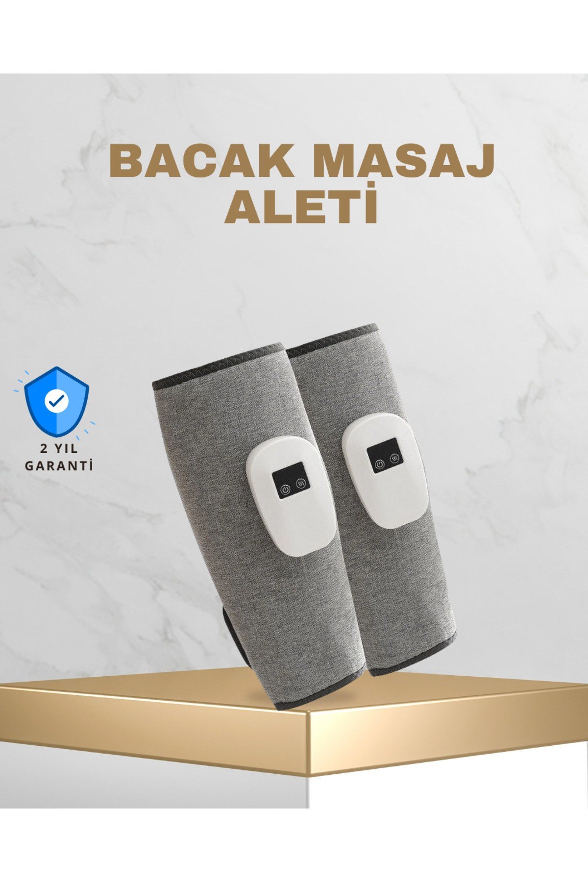 Taşınabilir Şarjlı Baldır Masaj Aleti – 3 Kademeli Isı ve Basınç Ayarı, Titreşim Fonksiy