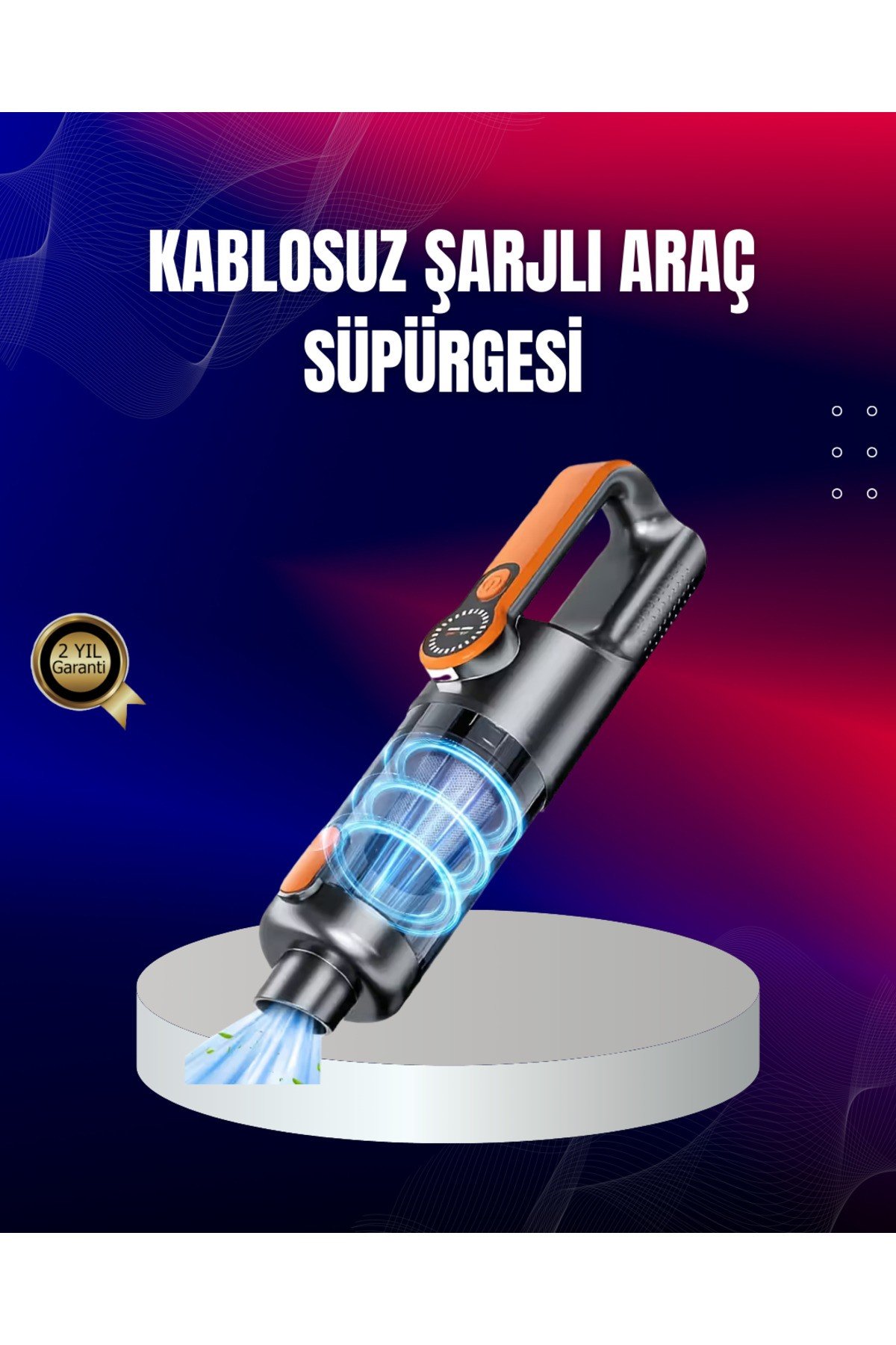 Taşınabilir Şarjlı El Süpürgesi Çok Yönlü Temizlik 5 Başlıklı Numaratör Hediyeli