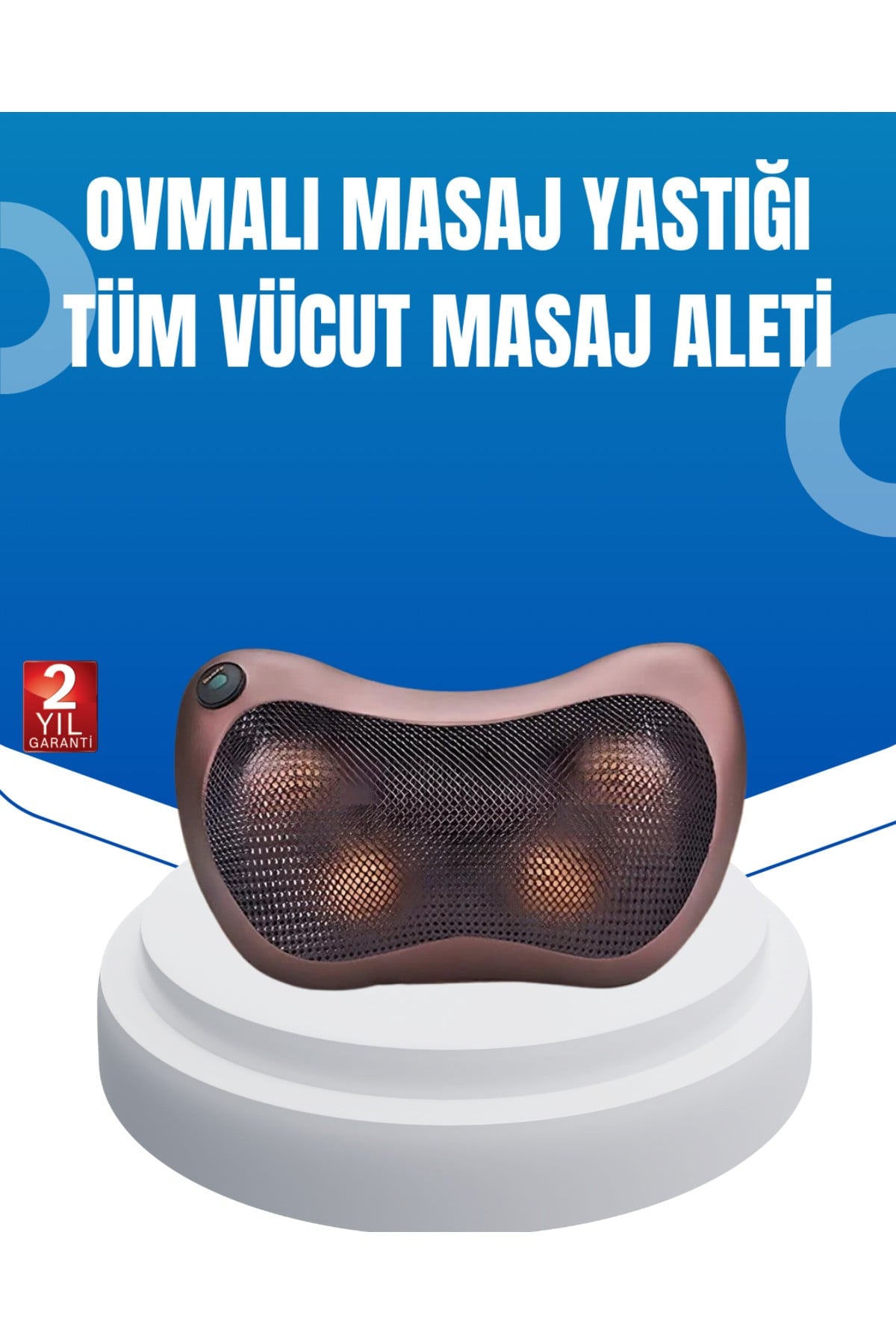 Taşınabilir Yoğurma Masaj Cihazı Boyun Bel Sırt Ayak