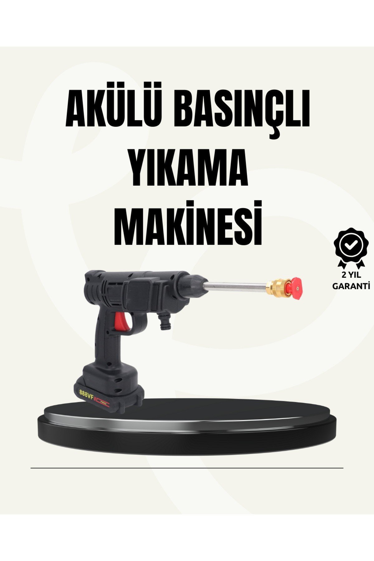 TEK BATARYALI 48V Şarjlı Basınçlı Yıkama Makinesi