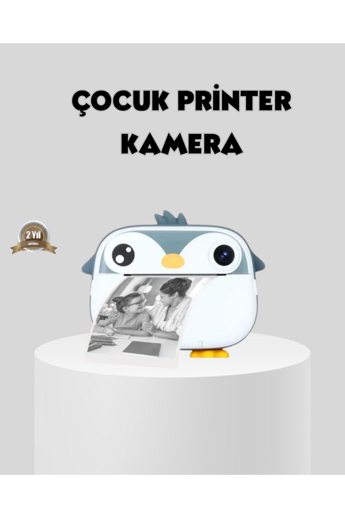 Termal Baskı Çocuk Kamerası HD Çekim USB Şarjlı Eğitici Oyuncak