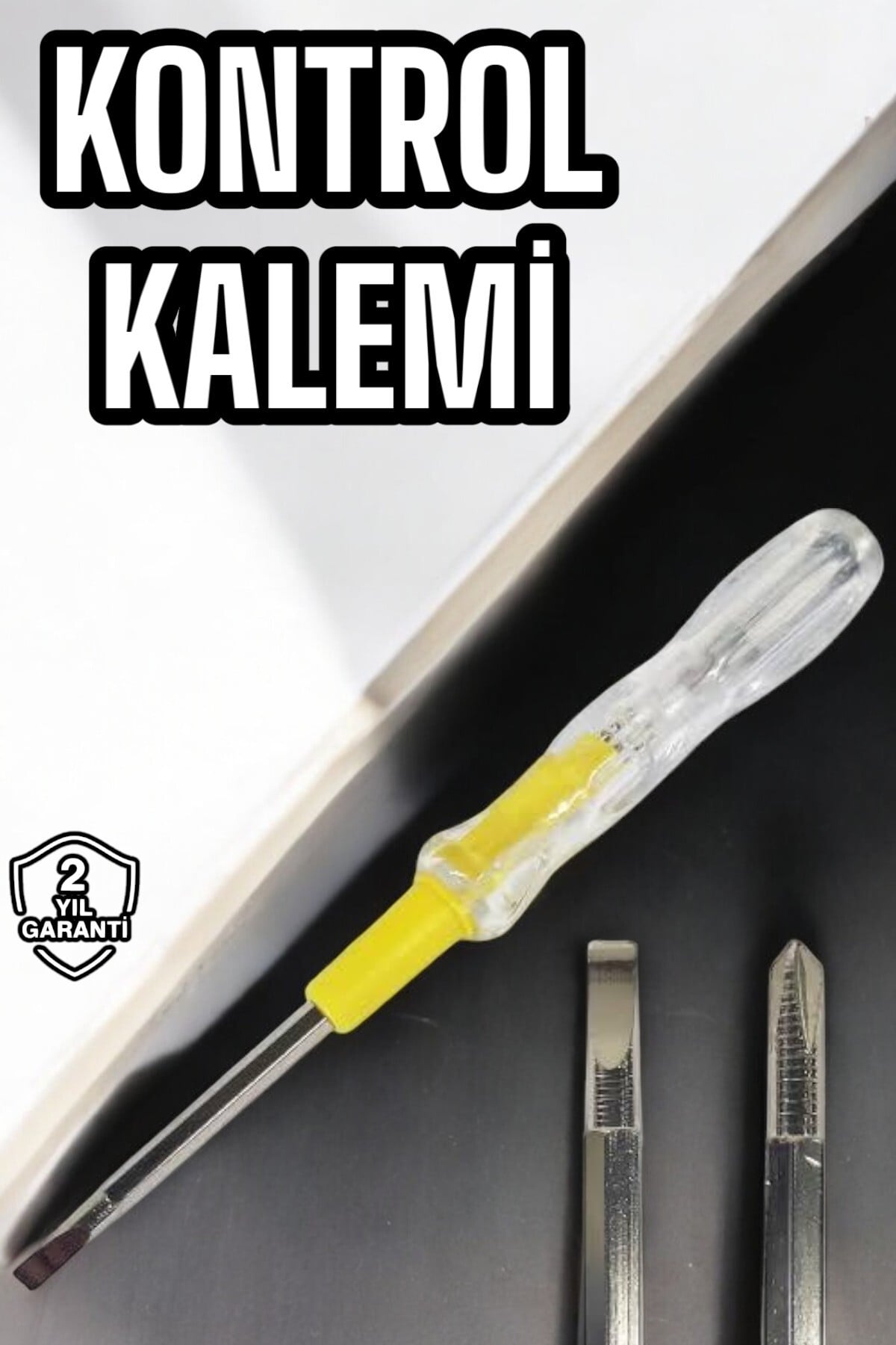 Test Cihazı Kontrol Kalemi Çift Başlıklı Şeffaf Elektrik Testi