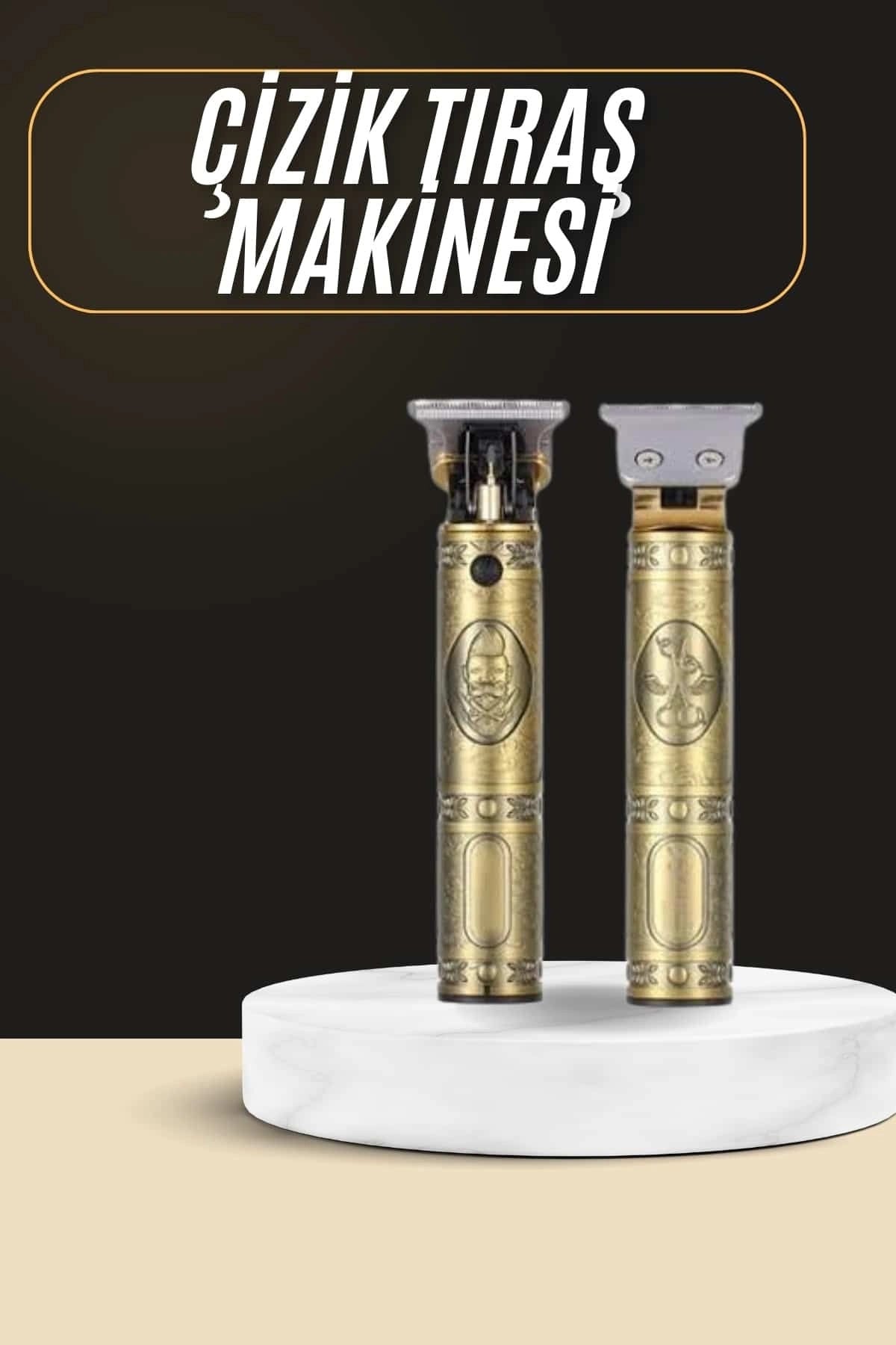 Tıraş Makinesi Şarjlı Çizik Tıraş Paslanmaz Çelik Bıçaklı 4 Taraklı