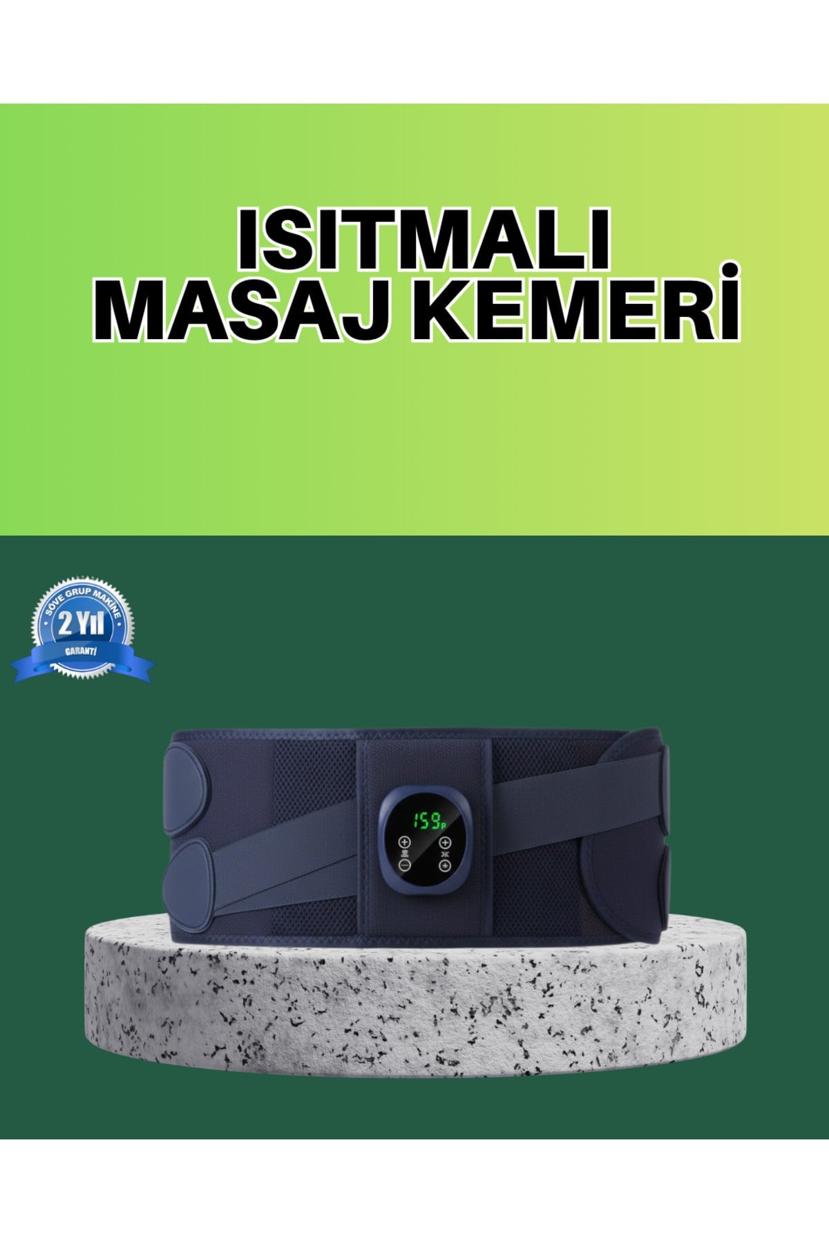 Titreşim ve Isı Özellikli Masaj Kemeri Ayarlanabilir