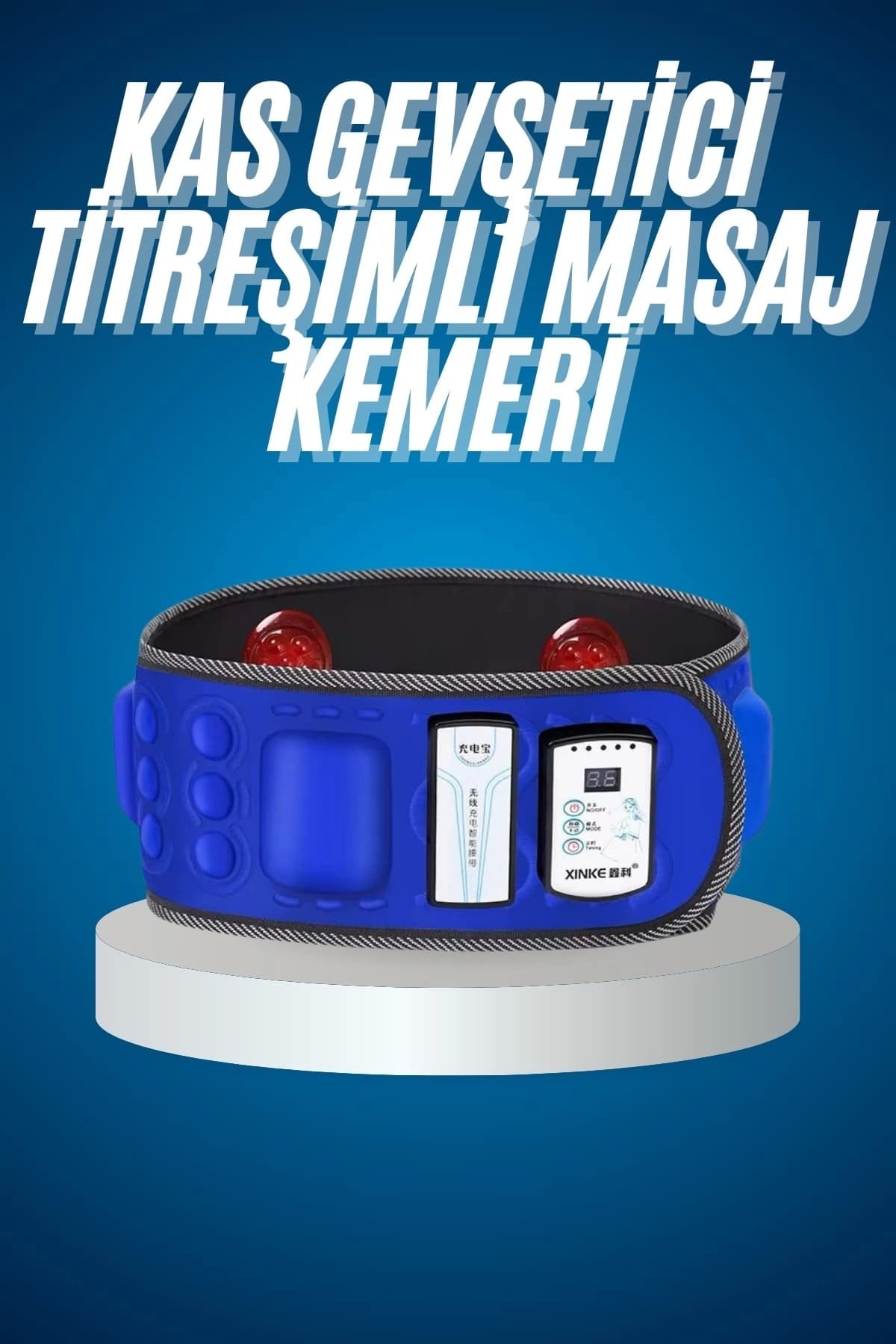 Titreşimli Kas Gevşetici Masaj Kemeri Aleti Bel Bölge Sırt Masaj Aleti