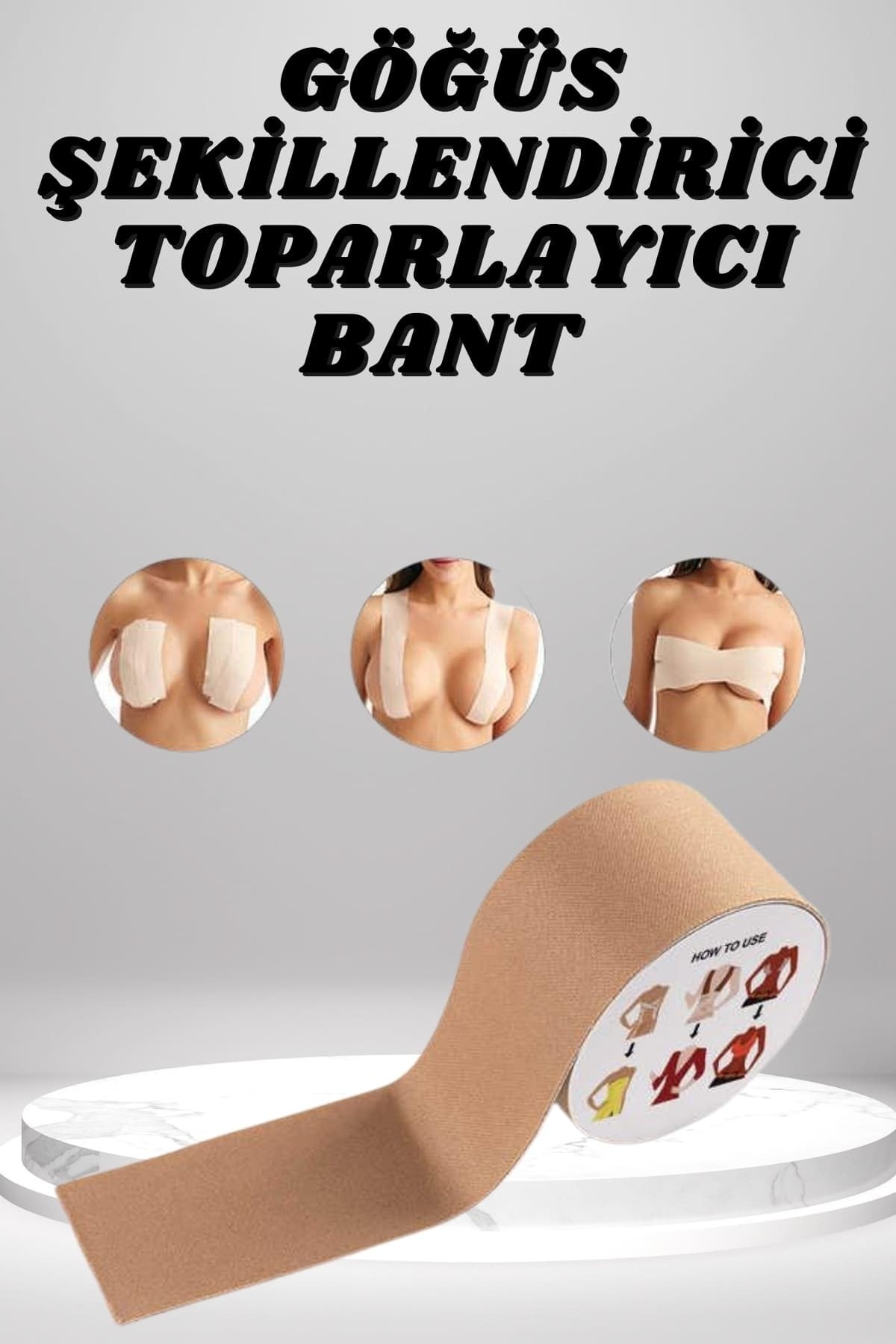 Toparlayıcı ve Şekillendirici Göğüs Bandı Tere ve Suya Dayanıklı Hassas Ciltlere Uygun sutyen