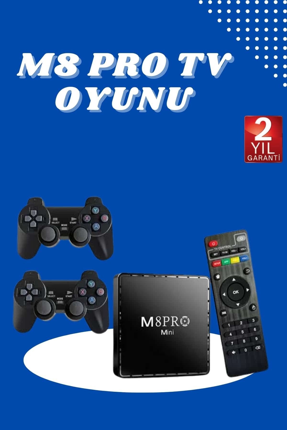 TV BOX M8 PRO MINI 4 8 10 K HD HDR Android Tv 5G Retro 10000 Oyunlu