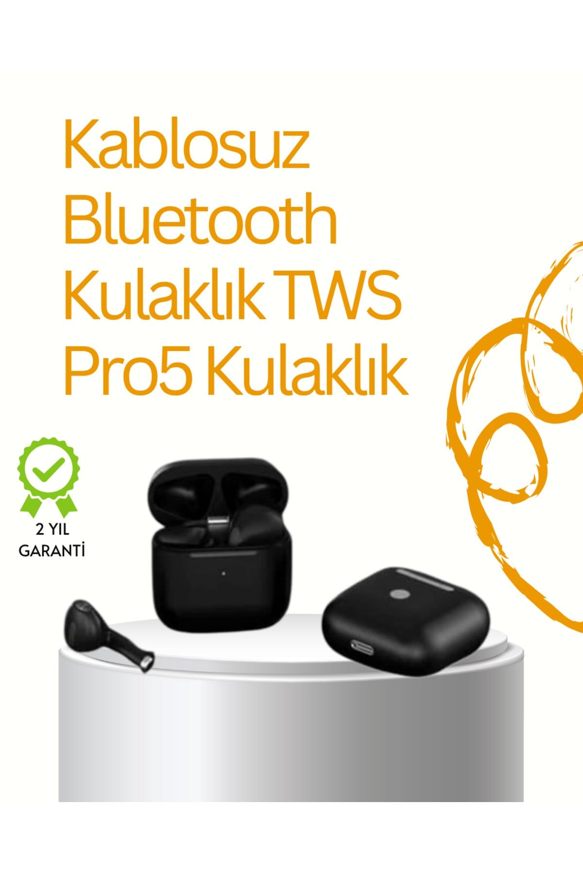 TWS Pro 5 Bluetooth Kulaklık – Gelişmiş Ses Teknolojisi ve Uzun Batarya Ömrü