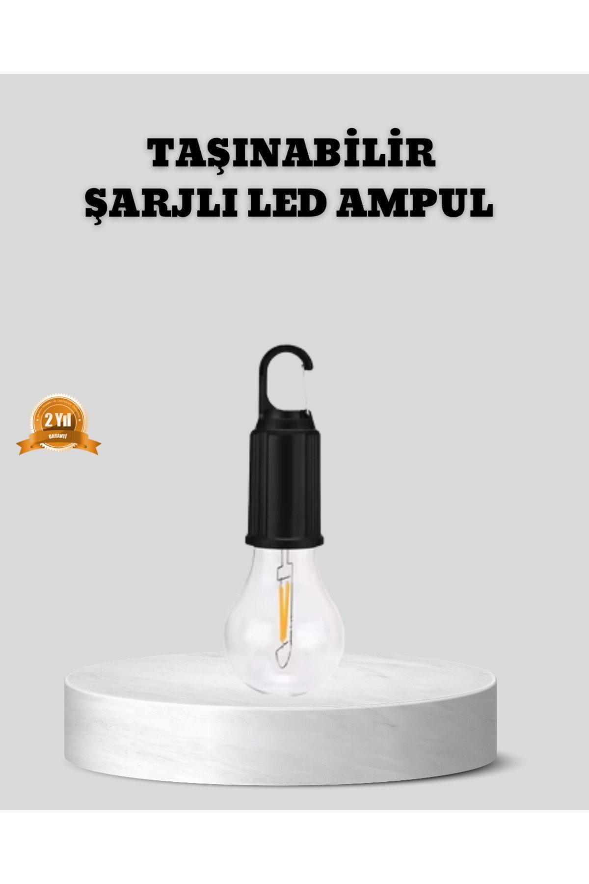 Type-C Şarjlı LED Kamp Lambası – Uzun Ömürlü Pil ve Yüksek Parlaklık