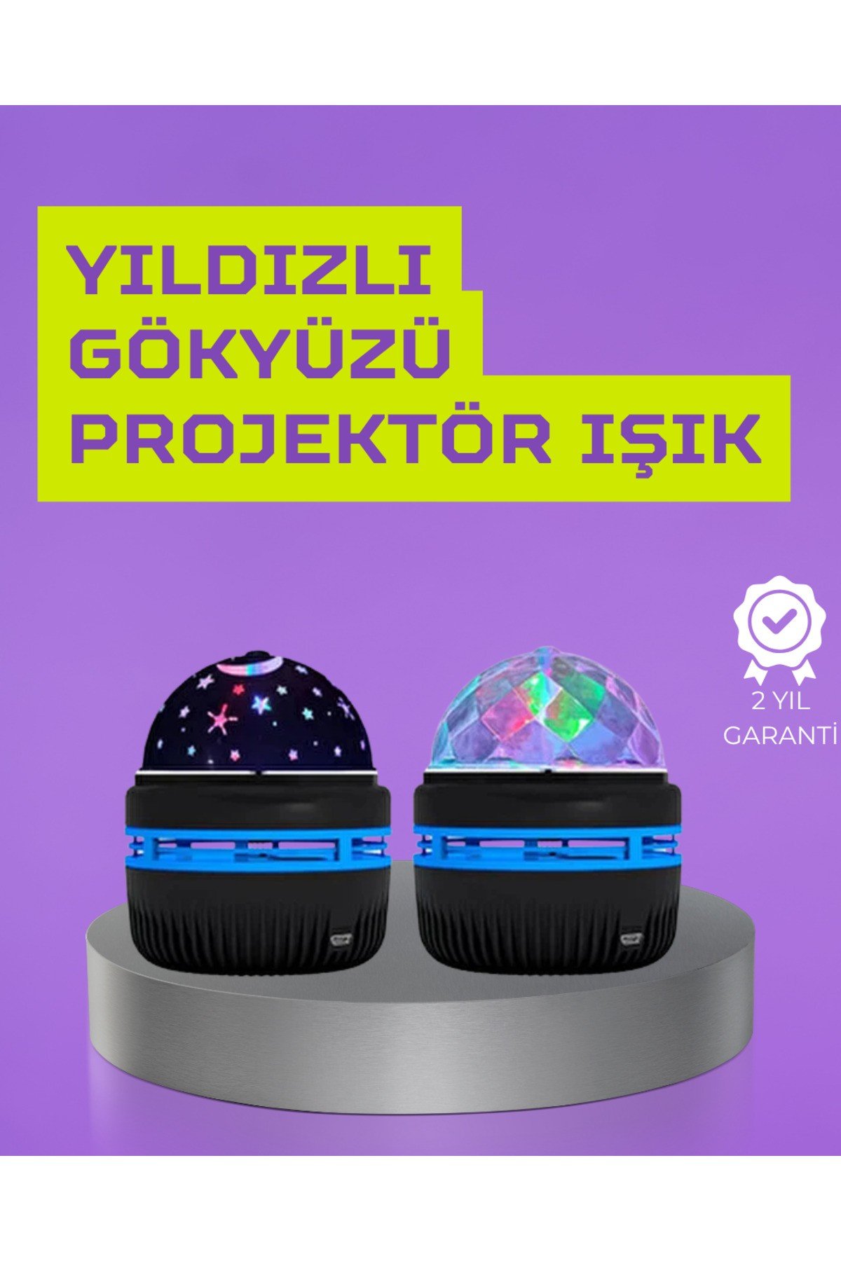 USB’li Yıldız Projektör Lamba – Döner Galaxy Işık Şovu, Çocuk ve Yetişkin Uyku Lambası