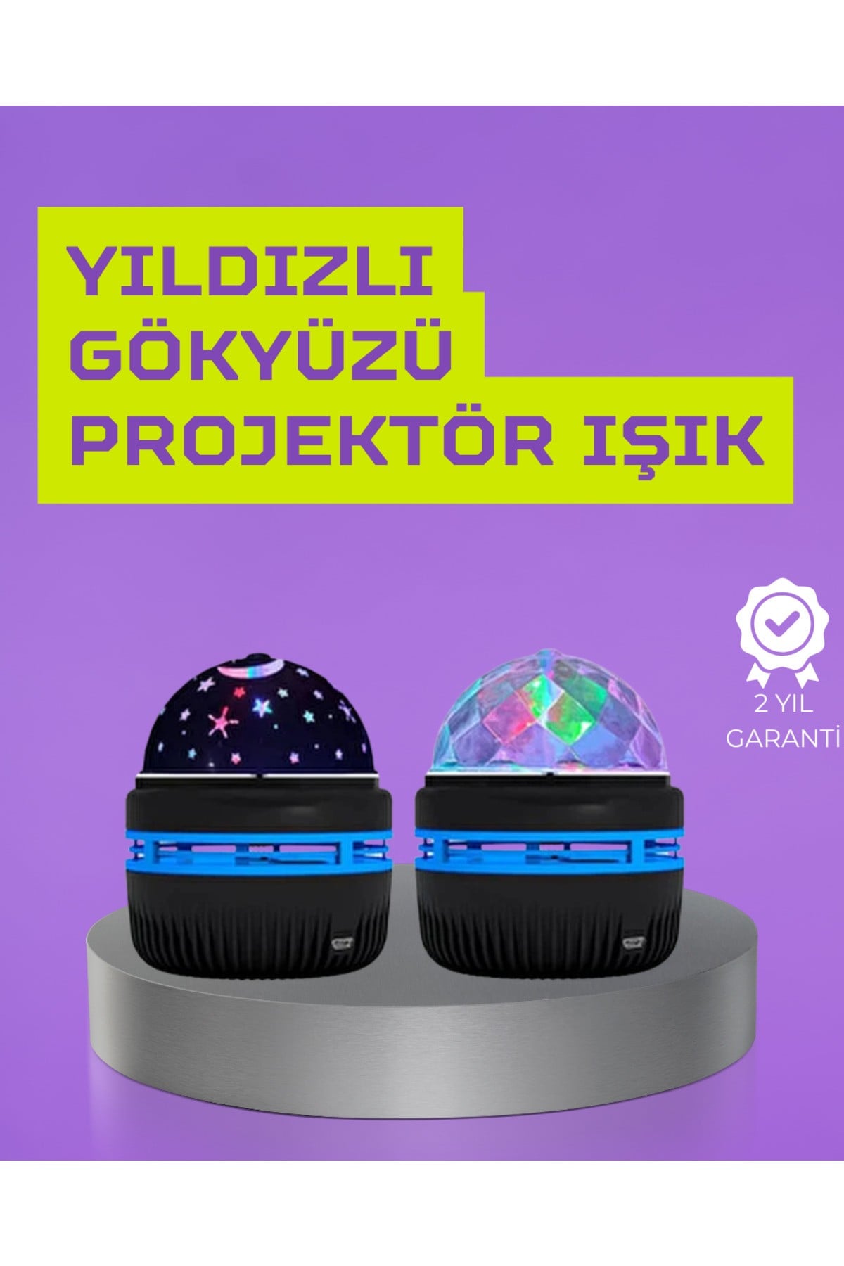 USB’li Yıldız Projektör Lamba – Döner Galaxy Işık Şovu, Çocuk ve Yetişkin Uyku Lambası