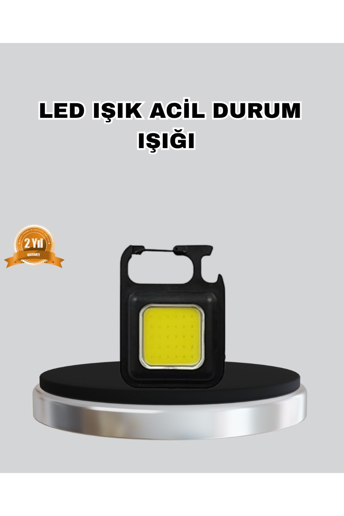 USB Şarjlı 800 Lümen LED Fener – Mini Boy, 3 Işık Modlu, Anahtarlık Tipi El Feneri