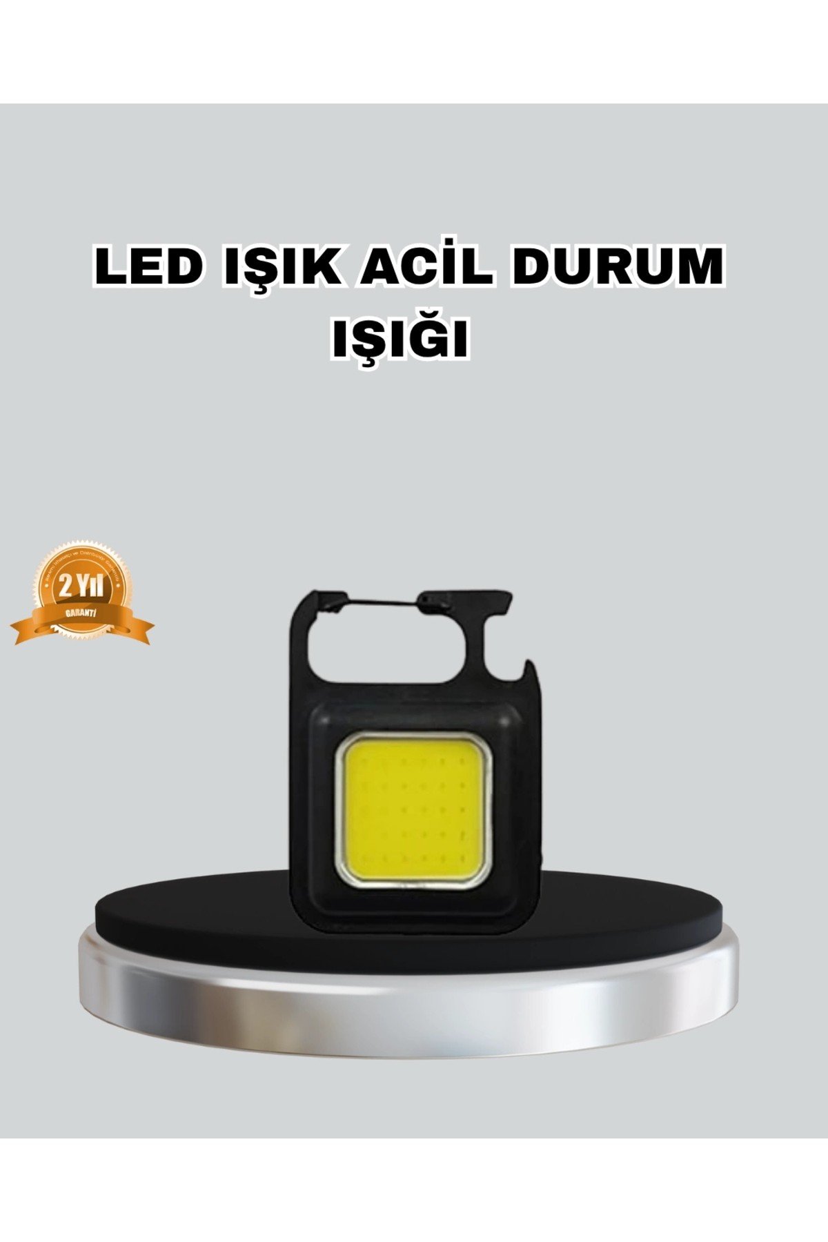 USB Şarjlı 800 Lümen LED Fener – Mini Boy, 3 Işık Modlu, Anahtarlık Tipi El Feneri