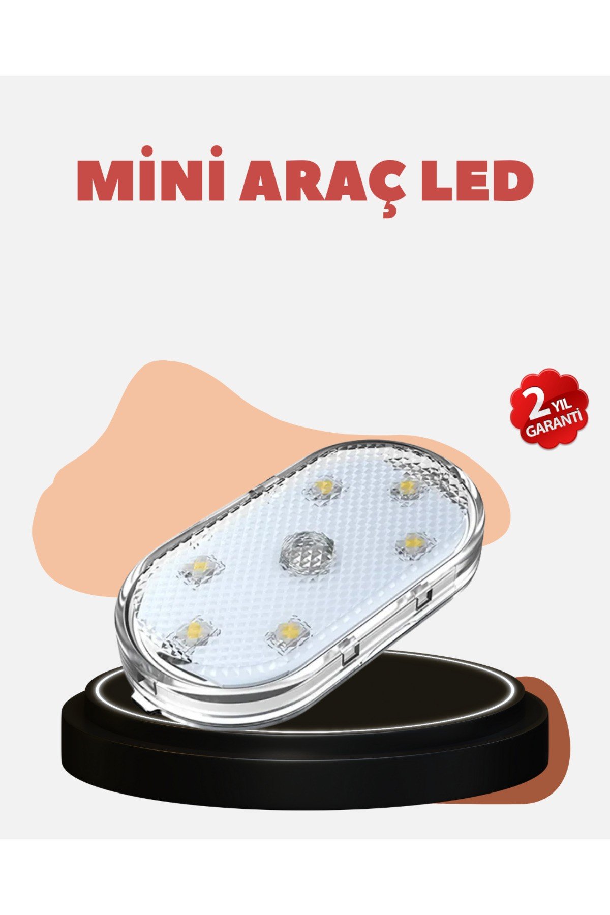 USB Şarjlı Kablosuz Manyetik Montajlı Mini LED Işık