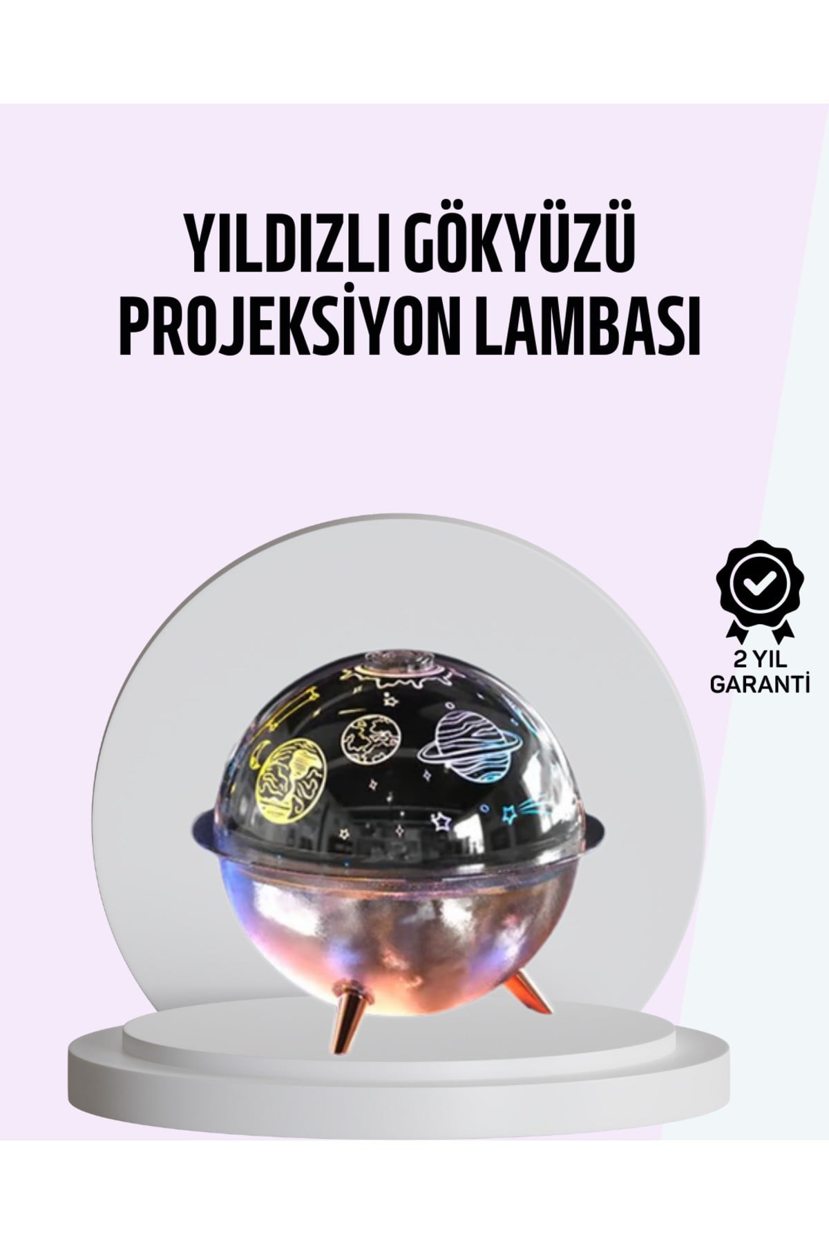 USB Şarjlı Uzay Temalı Işık Projektörü Hava Nemlendirici