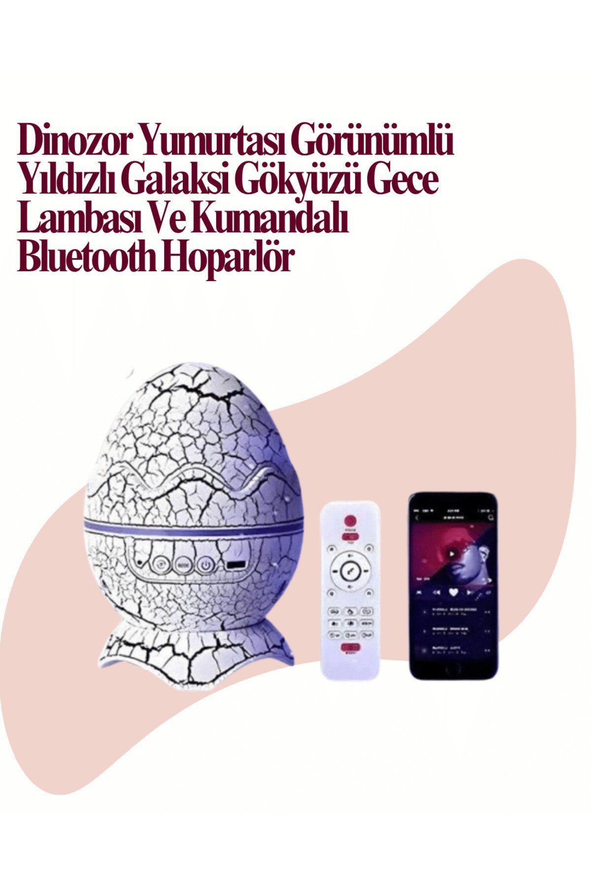 Uzaktan Kumandalı, USB Girişli, Döner Projektör Lamba