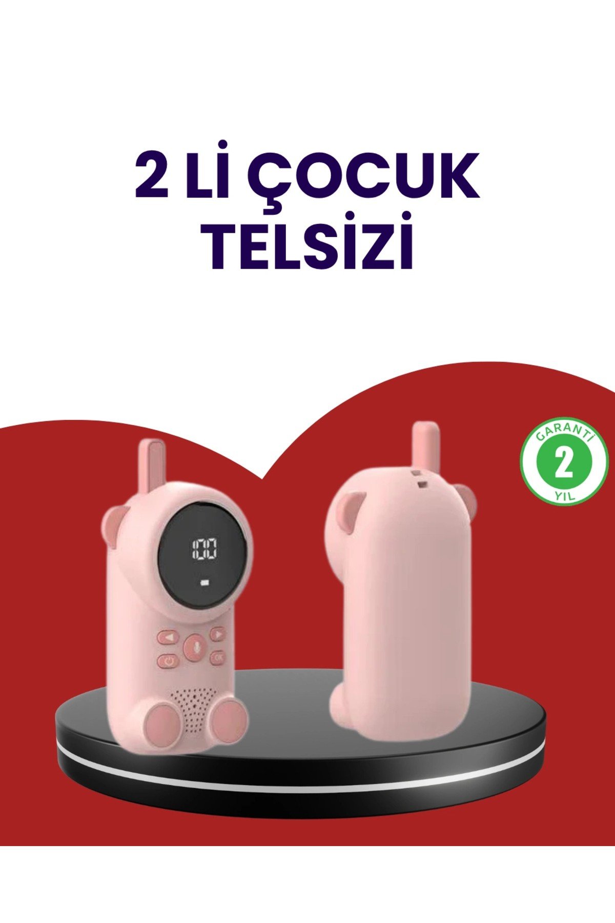 Uzun Menzilli Bebek Telsizi – VOX Modlu, Renkli LCD Ekranlı