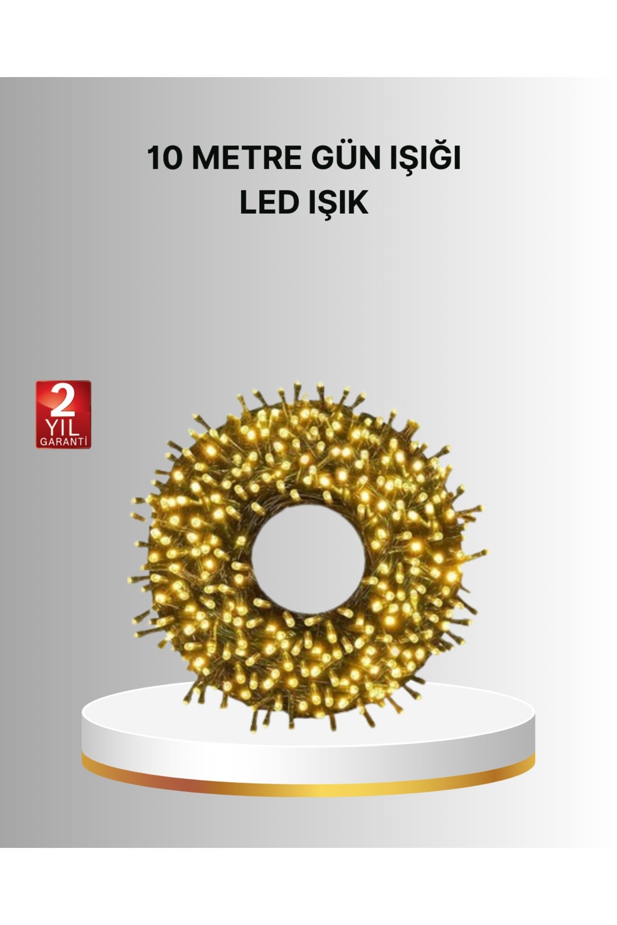 Uzun Ömürlü LED Teknolojili 10 Metre Şık Işıklı Süsleme Seti