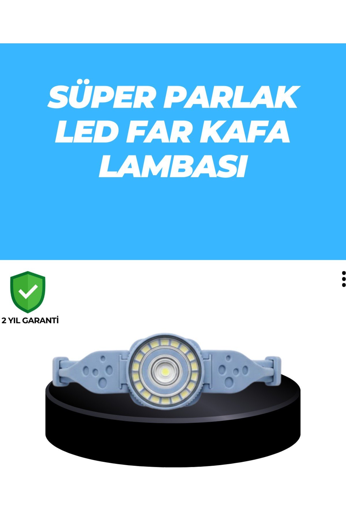 Uzun Pil Ömürlü Kamp ve Dağcılık Kafa Lambası