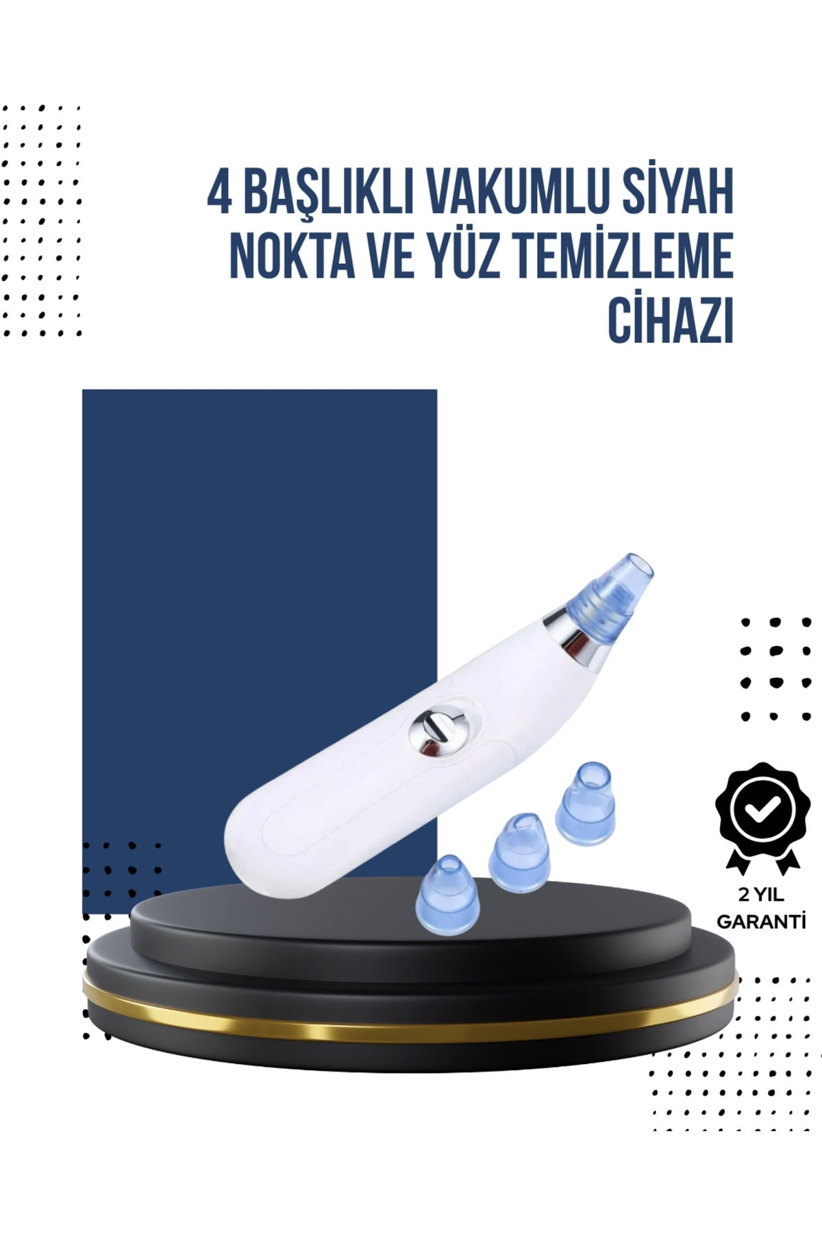 Vakum Teknolojili Siyah Nokta Temizleyici Cihaz – 4 Farklı Başlık ve Derinlemesine Gözenek Tem