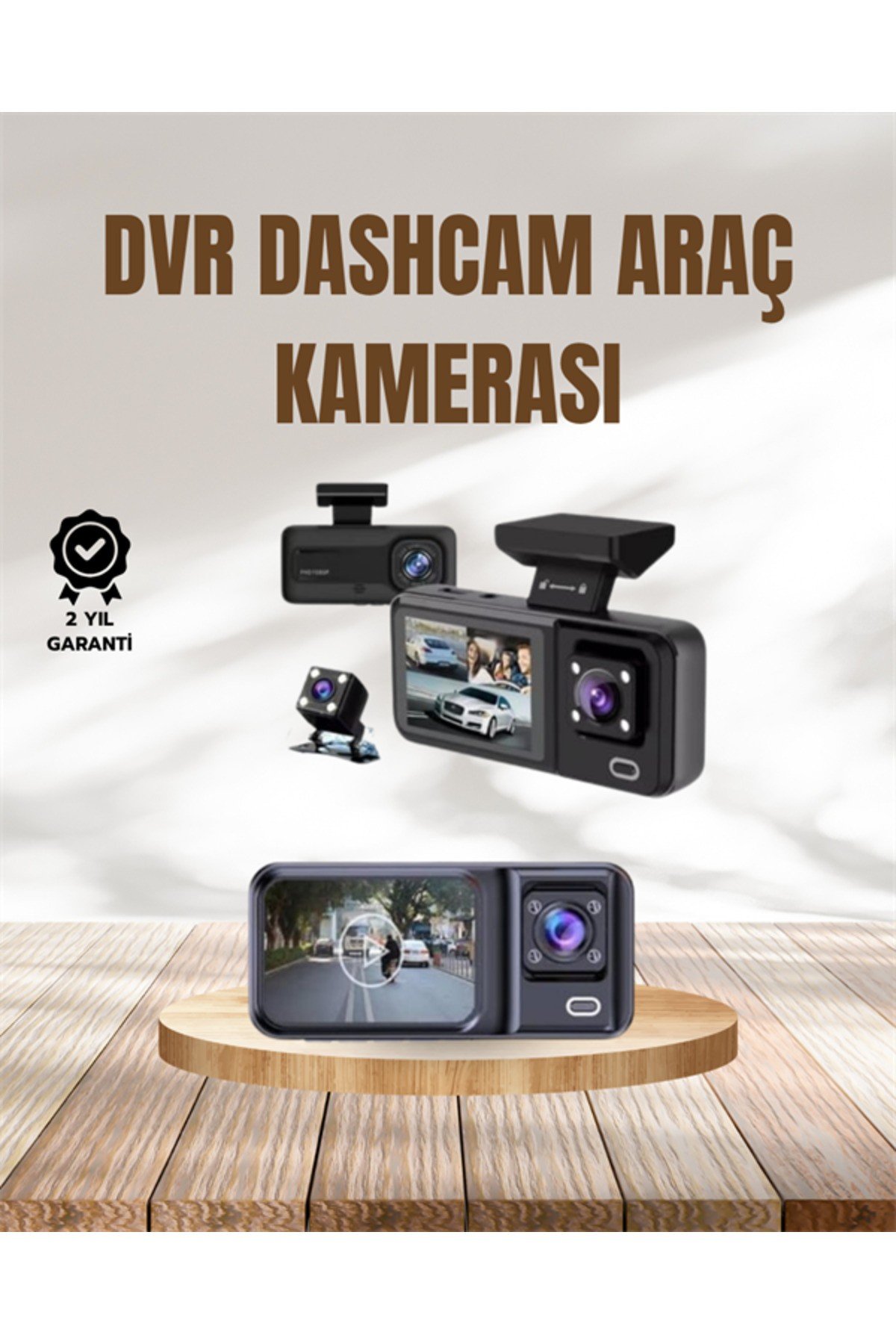 Wi-Fi Destekli Araç Kamerası: 2.7” Ekran, 128GB Destek ve IR Gece Görüş