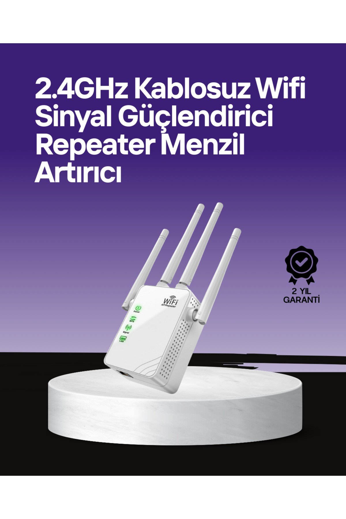 WPS Destekli 2.4GHz + 5GHz WiFi Sinyal Güçlendirici