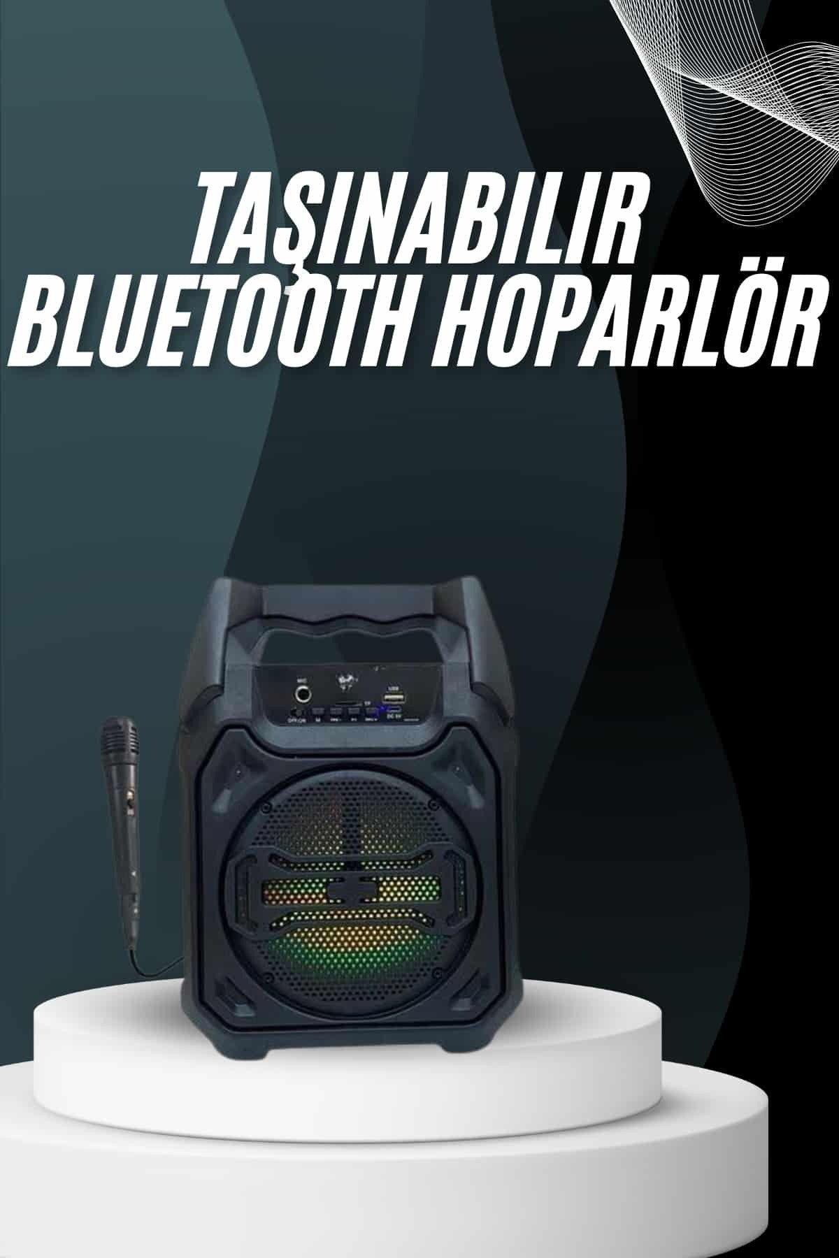 Yeni Nesil Bluetooth Hoparlör USB TF Kart Girişli Çoklu Bağlantı - HBY6617-7272
