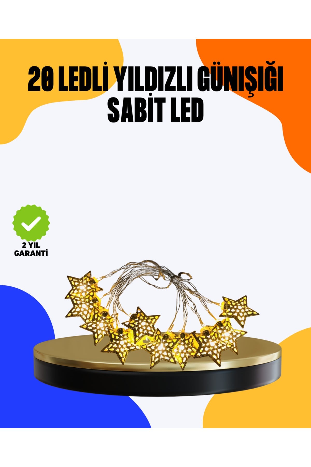 Yıldız Led Işık 5 Metre Dekoratif Aydınlatma Günışığı (Kopya)