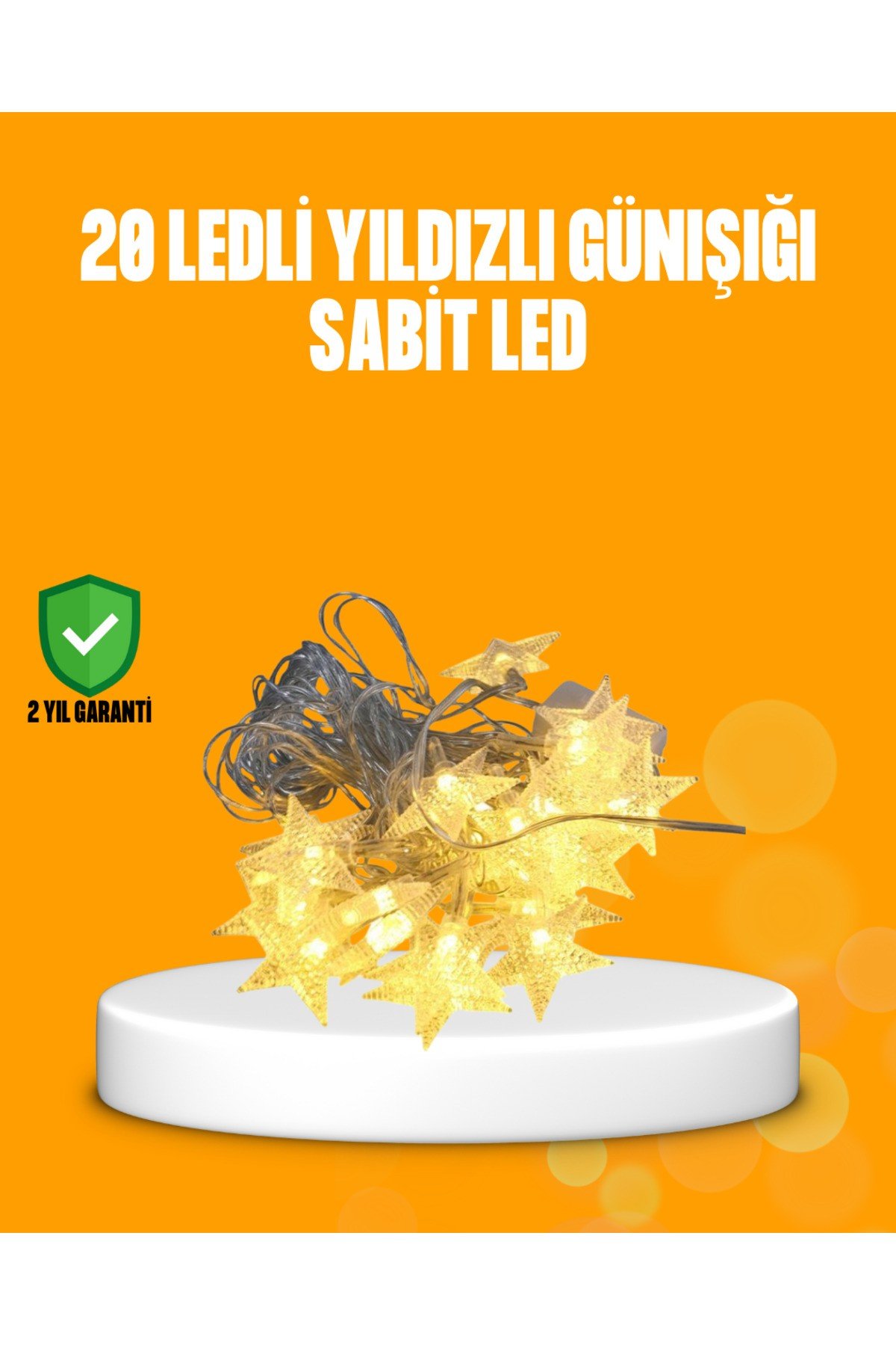 Yıldız Led Işık 5 Metre Dekoratif Aydınlatma Günışığı